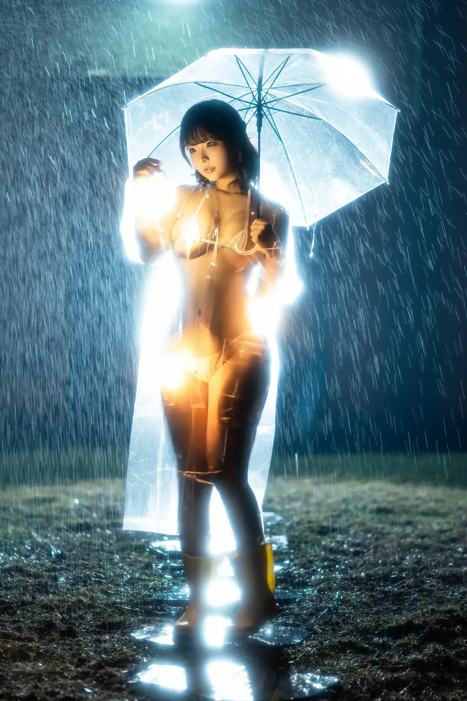 yuuhui玉汇 – 雨夜独舞 [100P] - 秀人网免费无水印在线套图写真