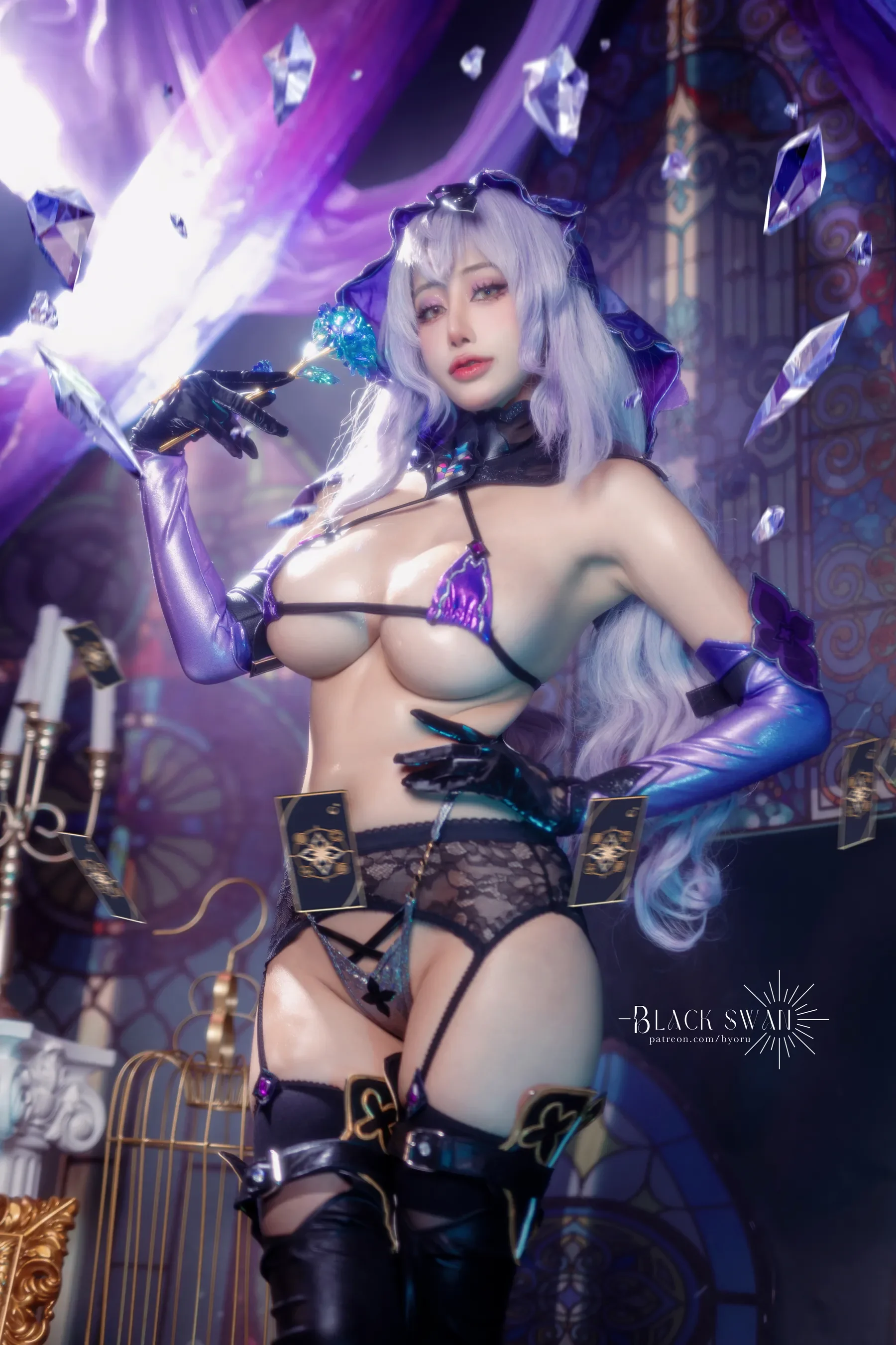 Byoru – Black Swan [40P] - 秀人网免费无水印在线套图写真