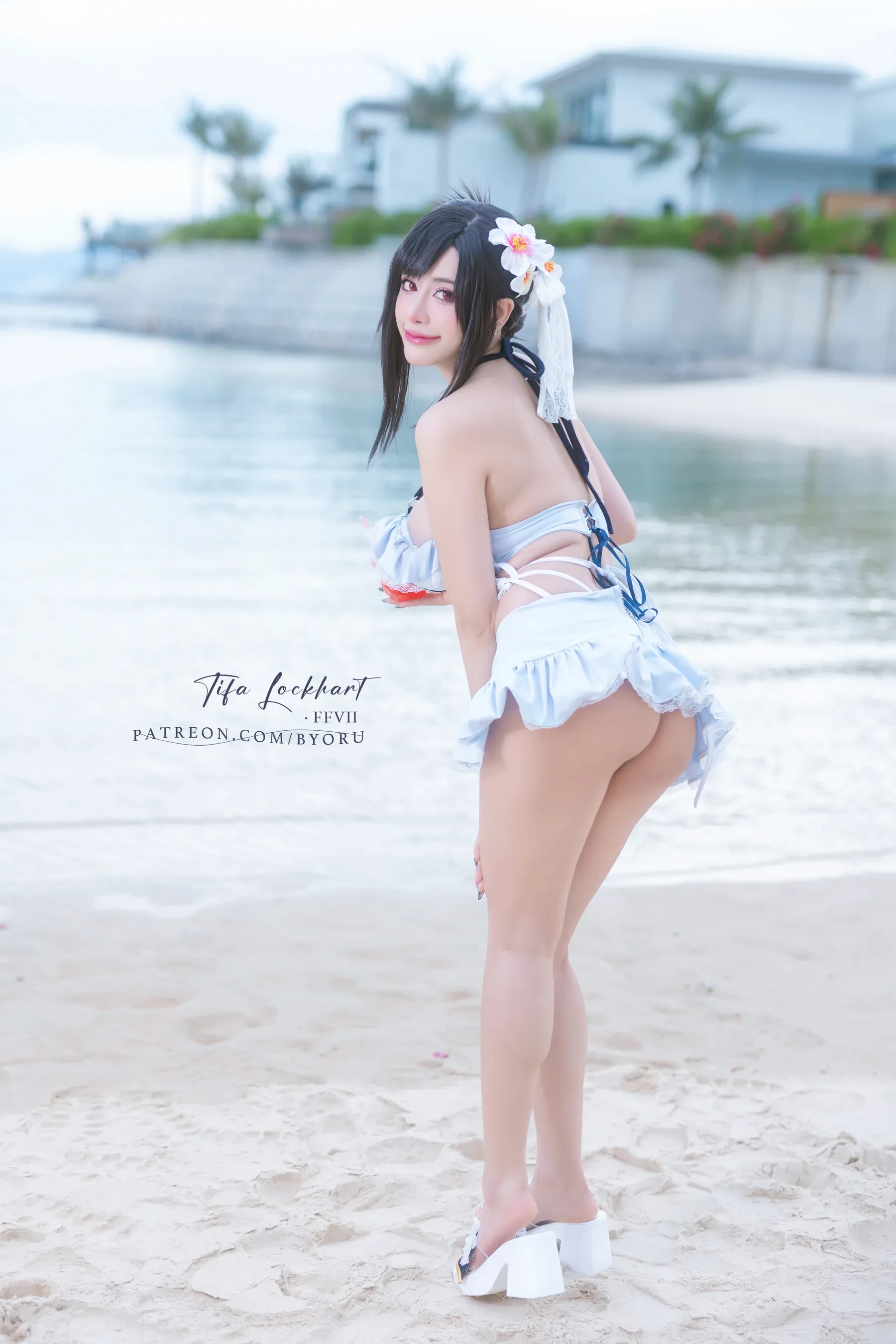 Byoru – Tifa FF7r bikini [60P] - 秀人网免费无水印在线套图写真
