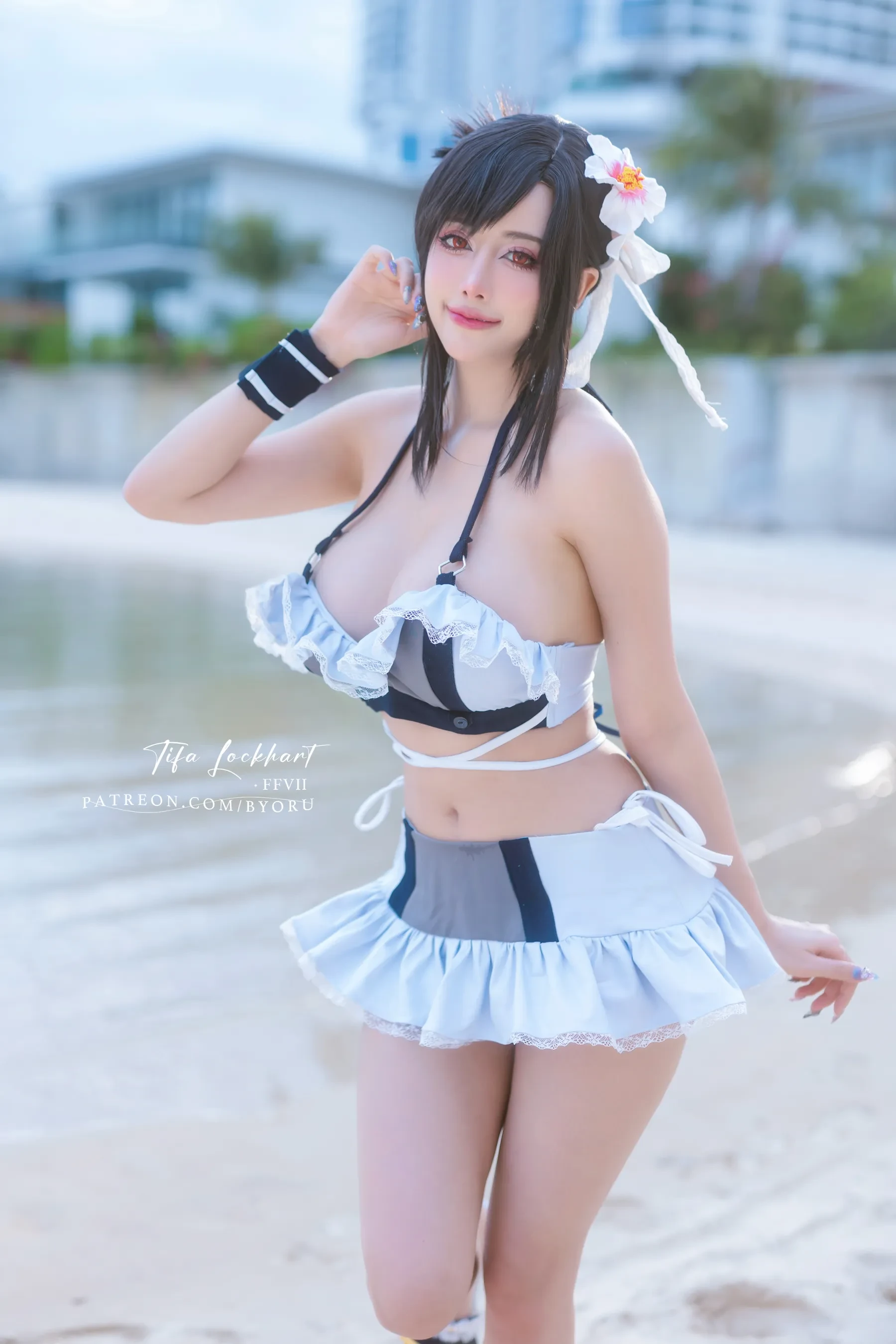 Byoru – Tifa FF7r bikini [60P] - 秀人网免费无水印在线套图写真