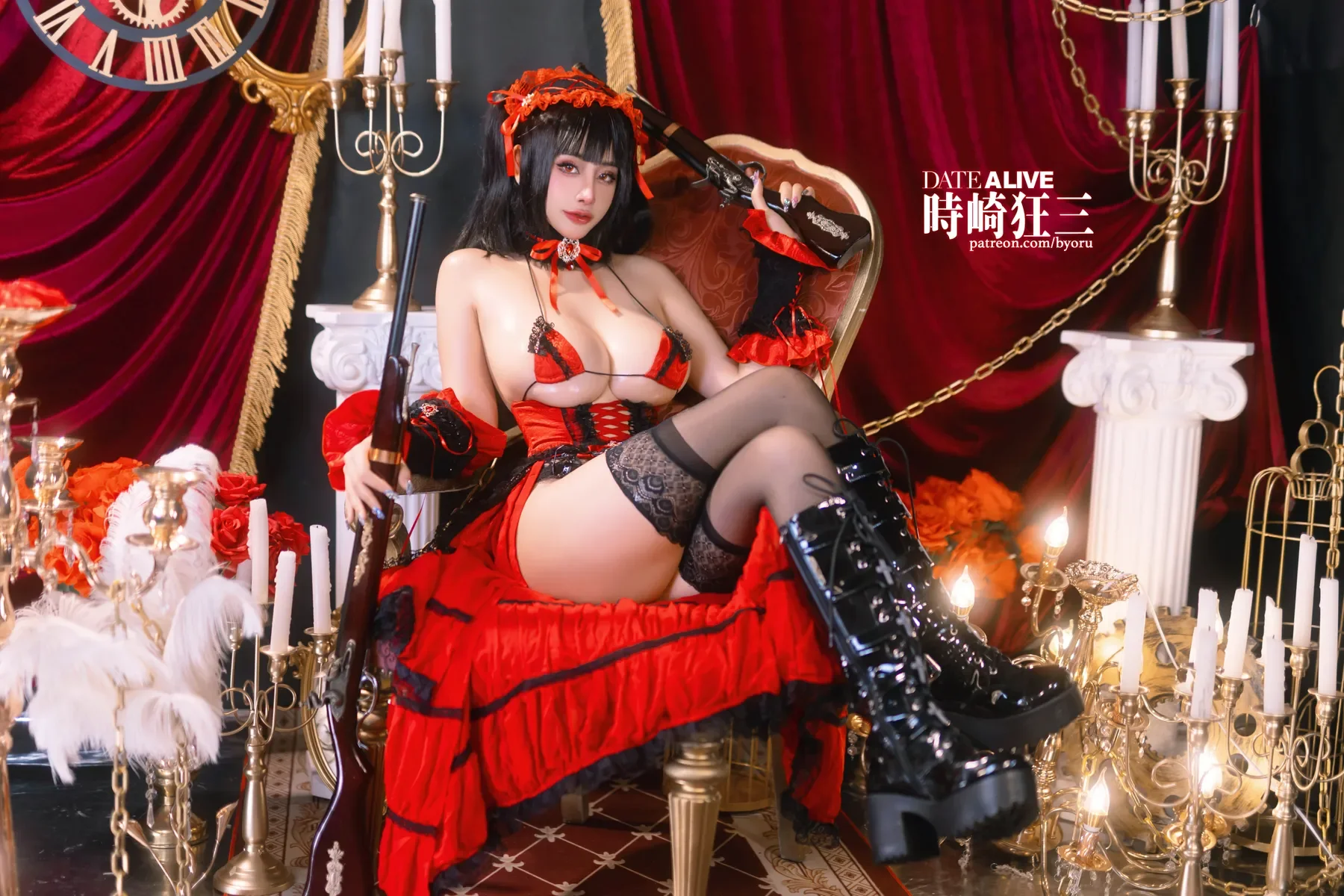 Byoru – Kurumi Tokisaki – Date A Live [40P] - 秀人网免费无水印在线套图写真