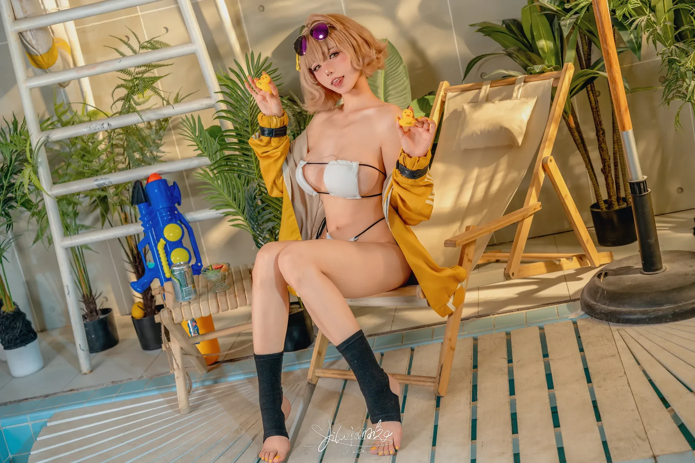 咬一口兔娘（黏黏团子兔） – 『闪耀夏日-阿尼斯』 恋爱告急 [79P] - 秀人网免费无水印在线套图写真