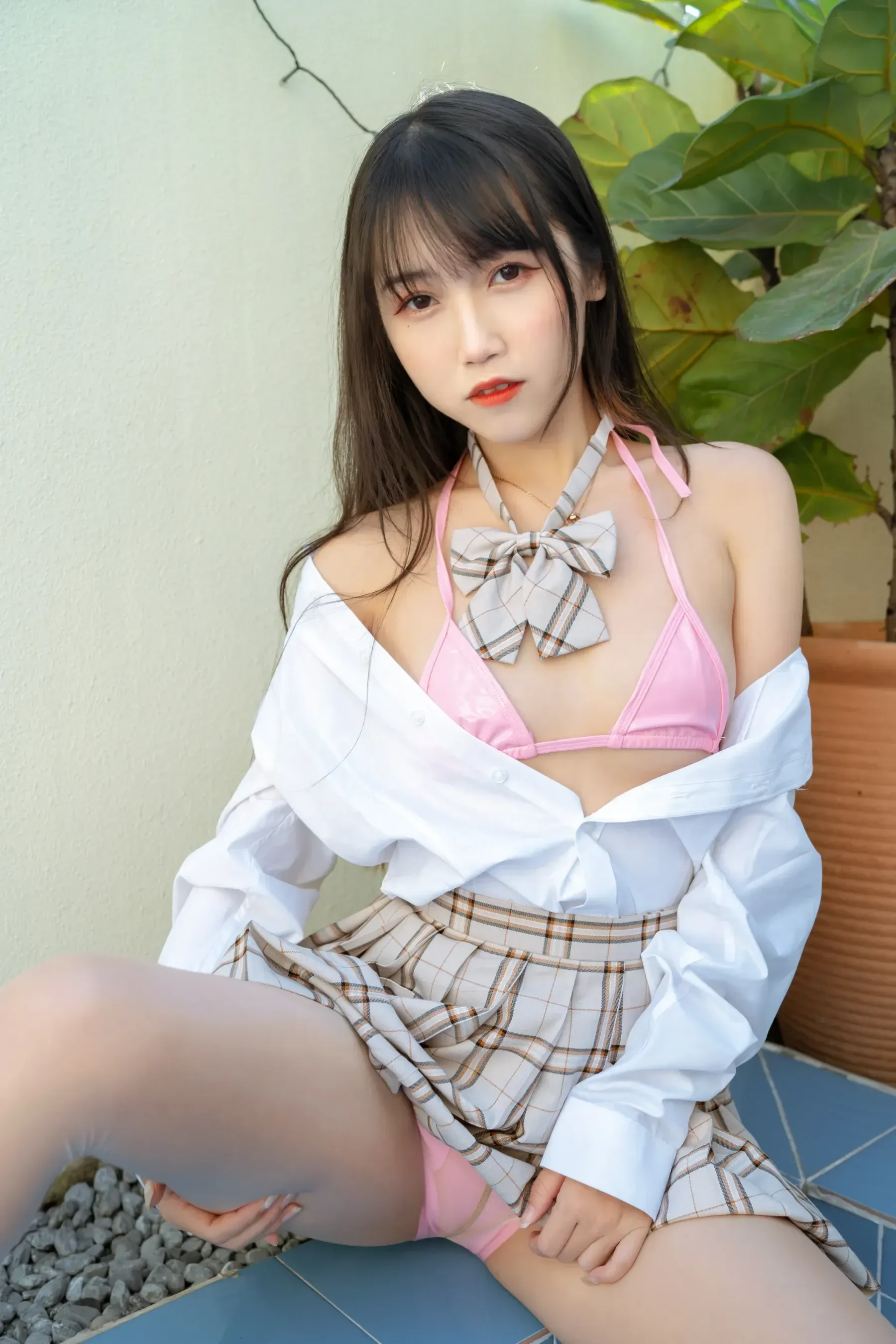 不呆猫 – 绳艺 JK制服 [32P] - 秀人网免费无水印在线套图写真
