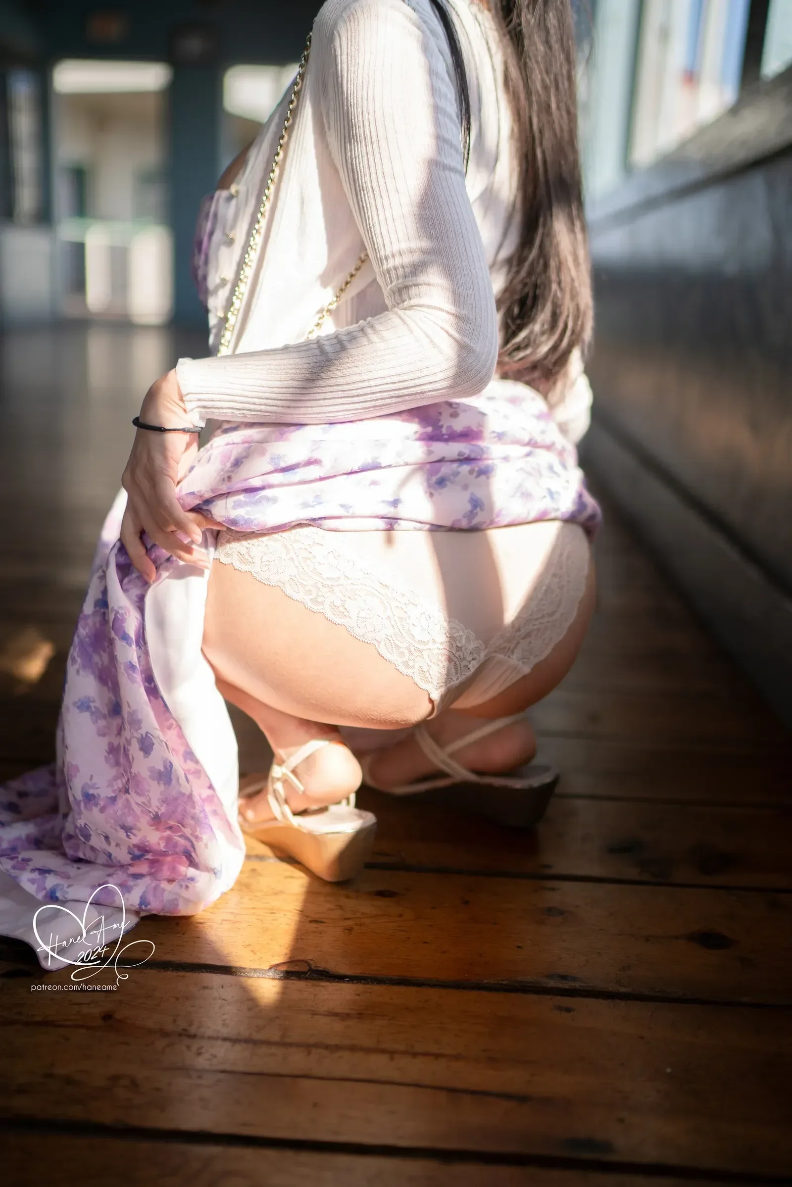 雨波_HaneAme – 波波日常 眼鏡女友 夏末回忆 [60P] - 秀人网免费无水印在线套图写真