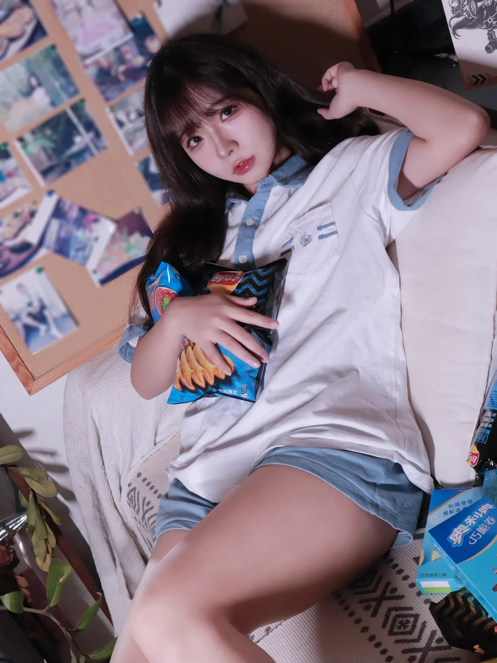 yuuhui玉汇 – 蓝白条少女 [79P] - 秀人网免费无水印在线套图写真