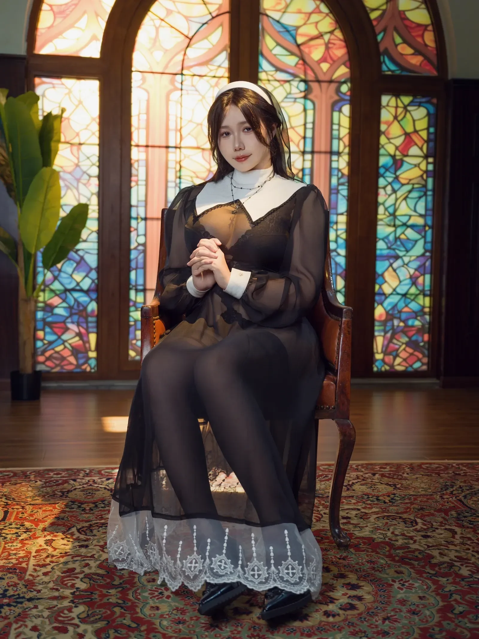 麻花麻花酱 – 修女 [122P] - 秀人网免费无水印在线套图写真