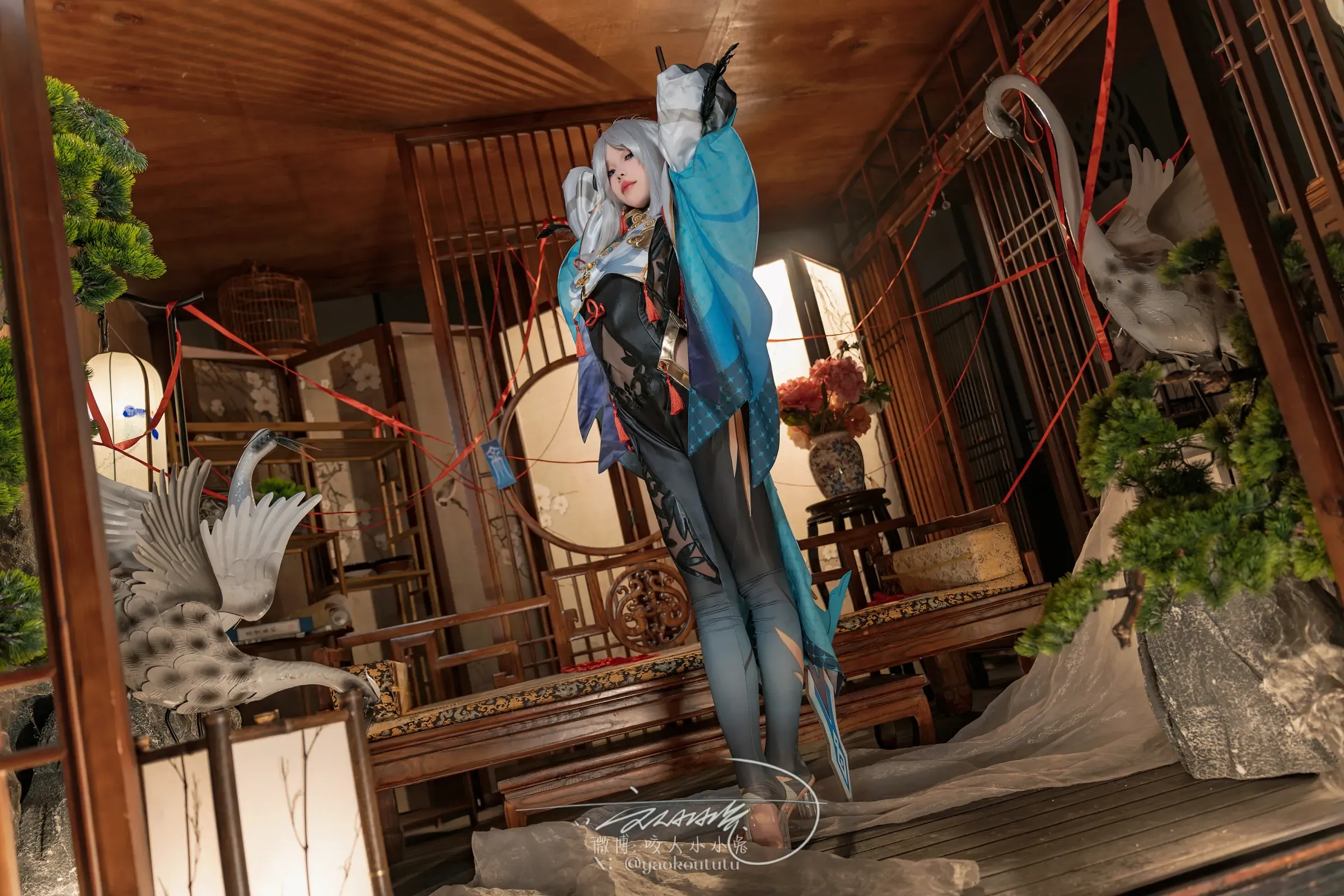 咬一口兔娘 – 原神 申鹤 [73P] - 秀人网免费无水印在线套图写真