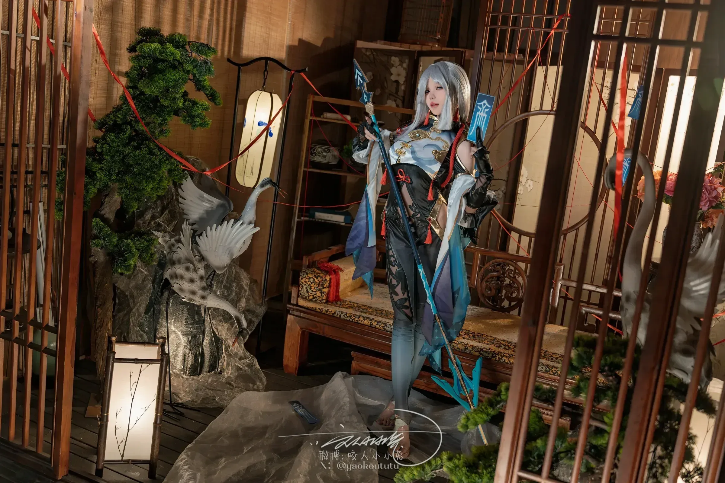 咬一口兔娘 – 原神 申鹤 [73P] - 秀人网免费无水印在线套图写真