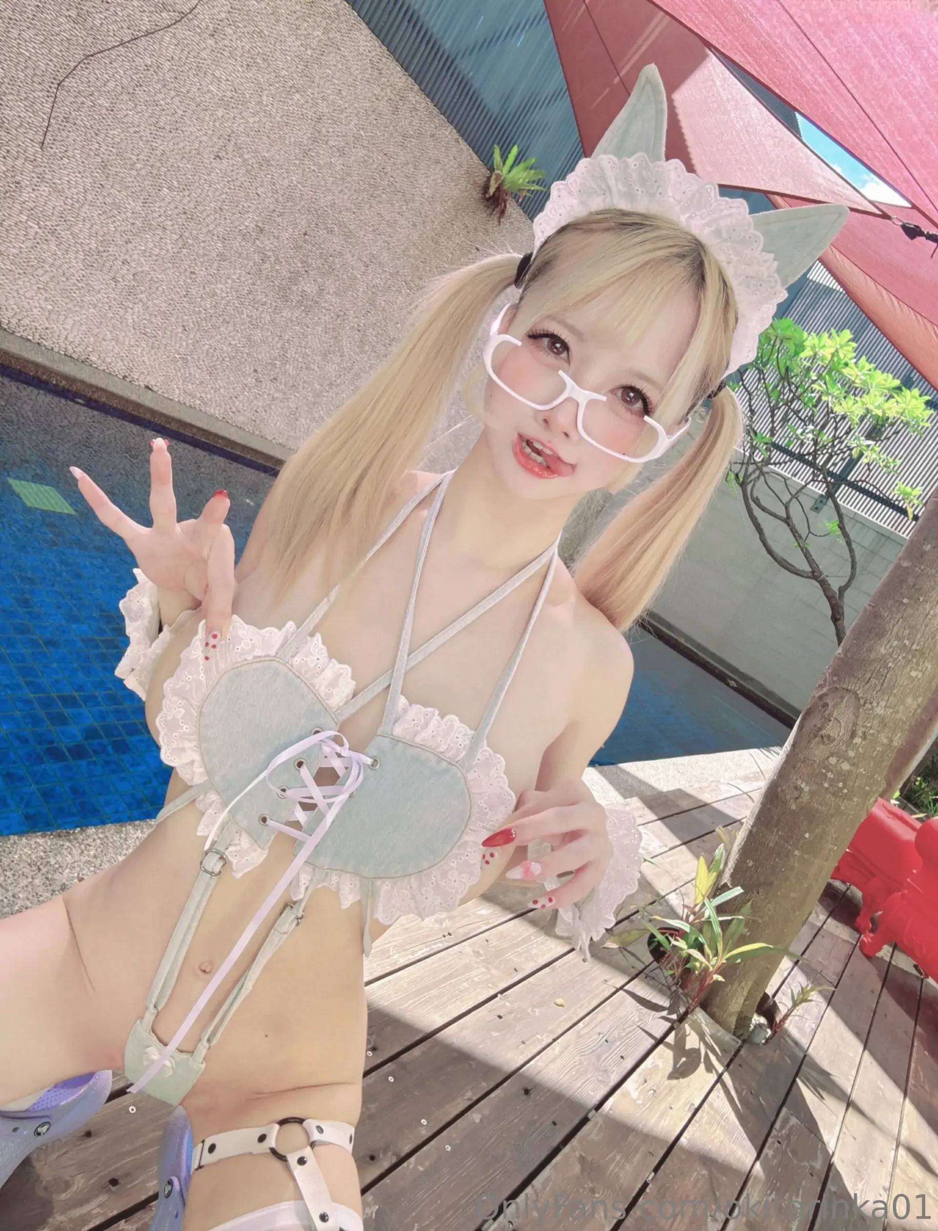 沖田凜花Rinka &#8211; Denim Cat [31P] - 秀人网免费无水印在线套图写真