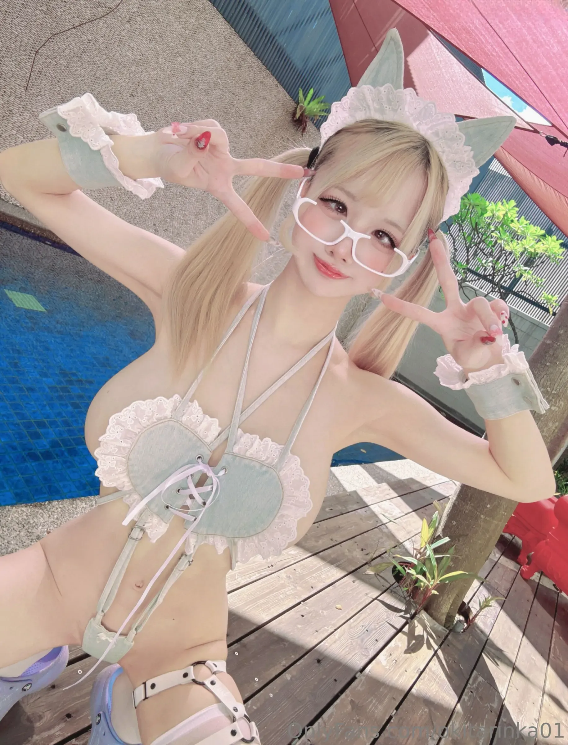 沖田凜花Rinka &#8211; Denim Cat [31P] - 秀人网免费无水印在线套图写真