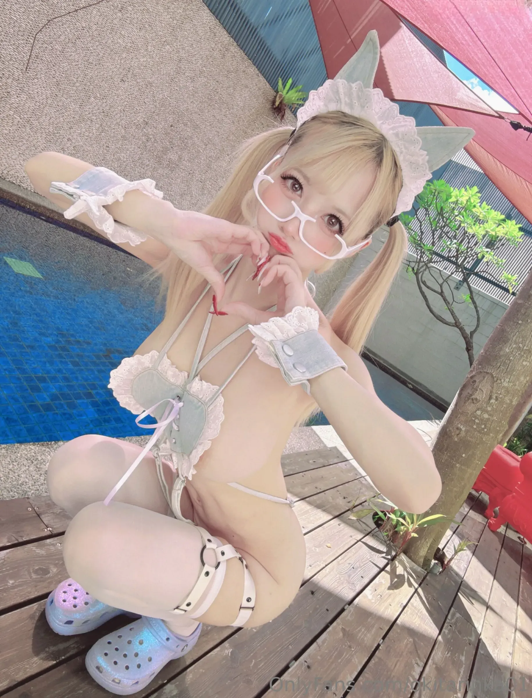 沖田凜花Rinka &#8211; Denim Cat [31P] - 秀人网免费无水印在线套图写真