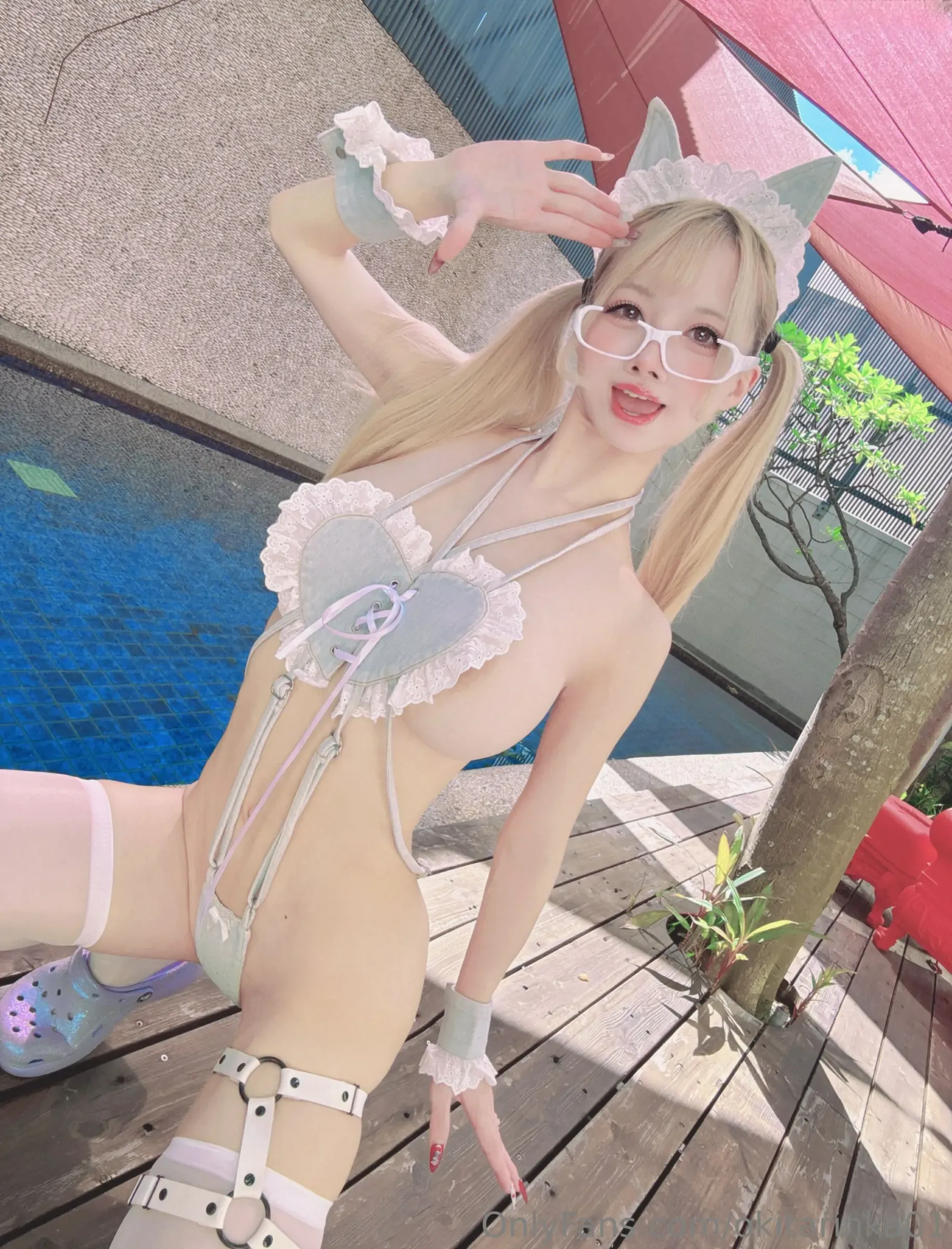 沖田凜花Rinka &#8211; Denim Cat [31P] - 秀人网免费无水印在线套图写真