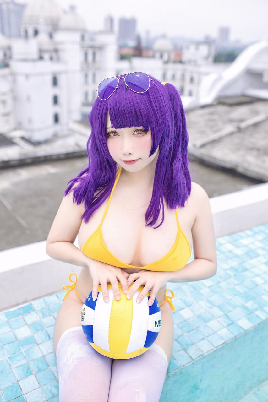 贞子蜜桃 – 碧蓝航线 波拉泳装 [23P] - 秀人网免费无水印在线套图写真