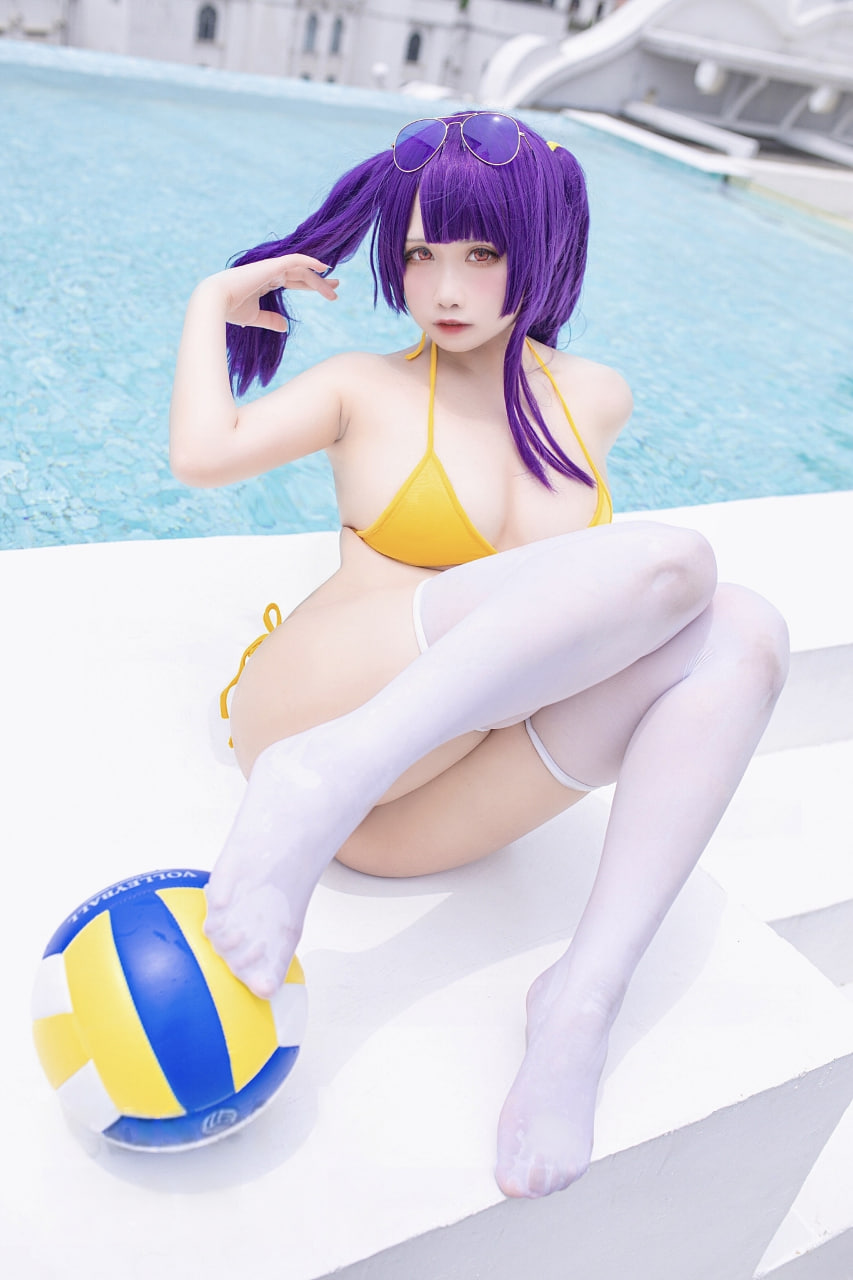 贞子蜜桃 – 碧蓝航线 波拉泳装 [23P] - 秀人网免费无水印在线套图写真