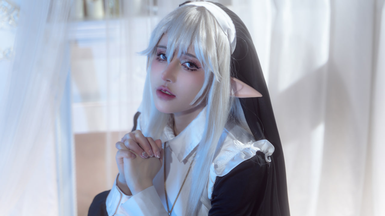 鹿八岁baby – 堕落修女 [61P] - 秀人网免费无水印在线套图写真