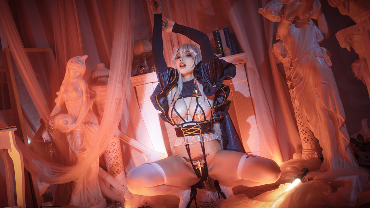 鹿八岁baby – 堕落修女 [61P] - 秀人网免费无水印在线套图写真