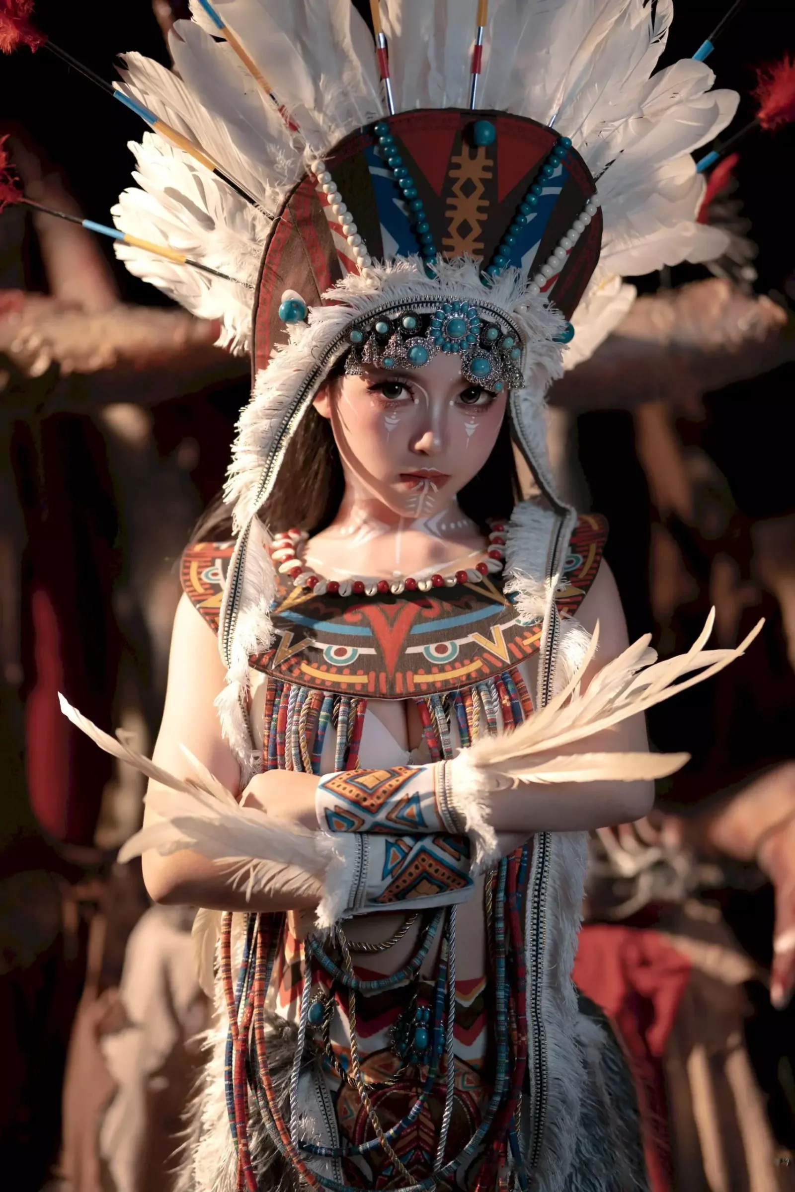 Bangni邦尼 – 印第安 (紫舞龙) [99P] - 秀人网免费无水印在线套图写真