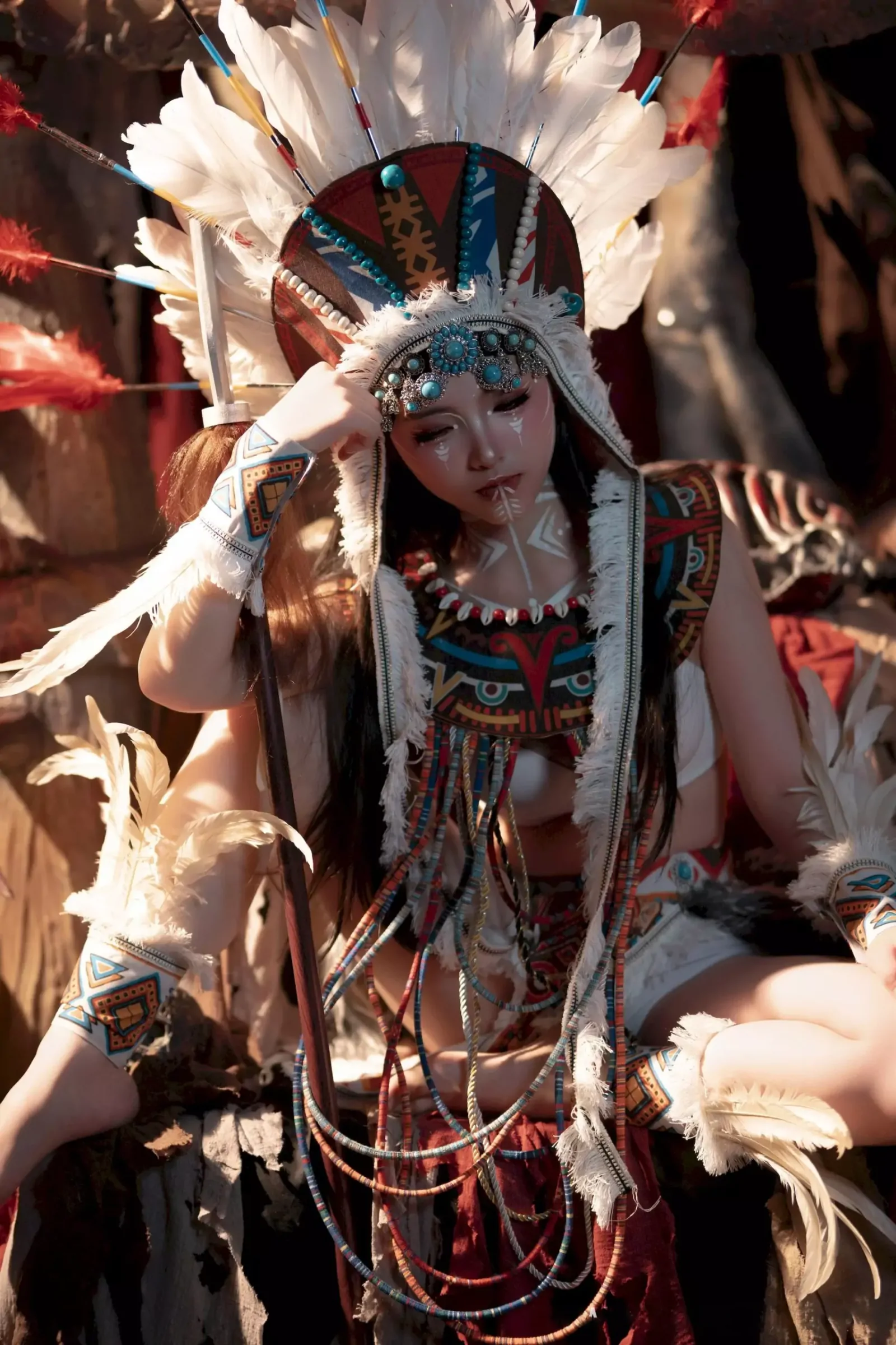 Bangni邦尼 – 印第安 (紫舞龙) [99P] - 秀人网免费无水印在线套图写真