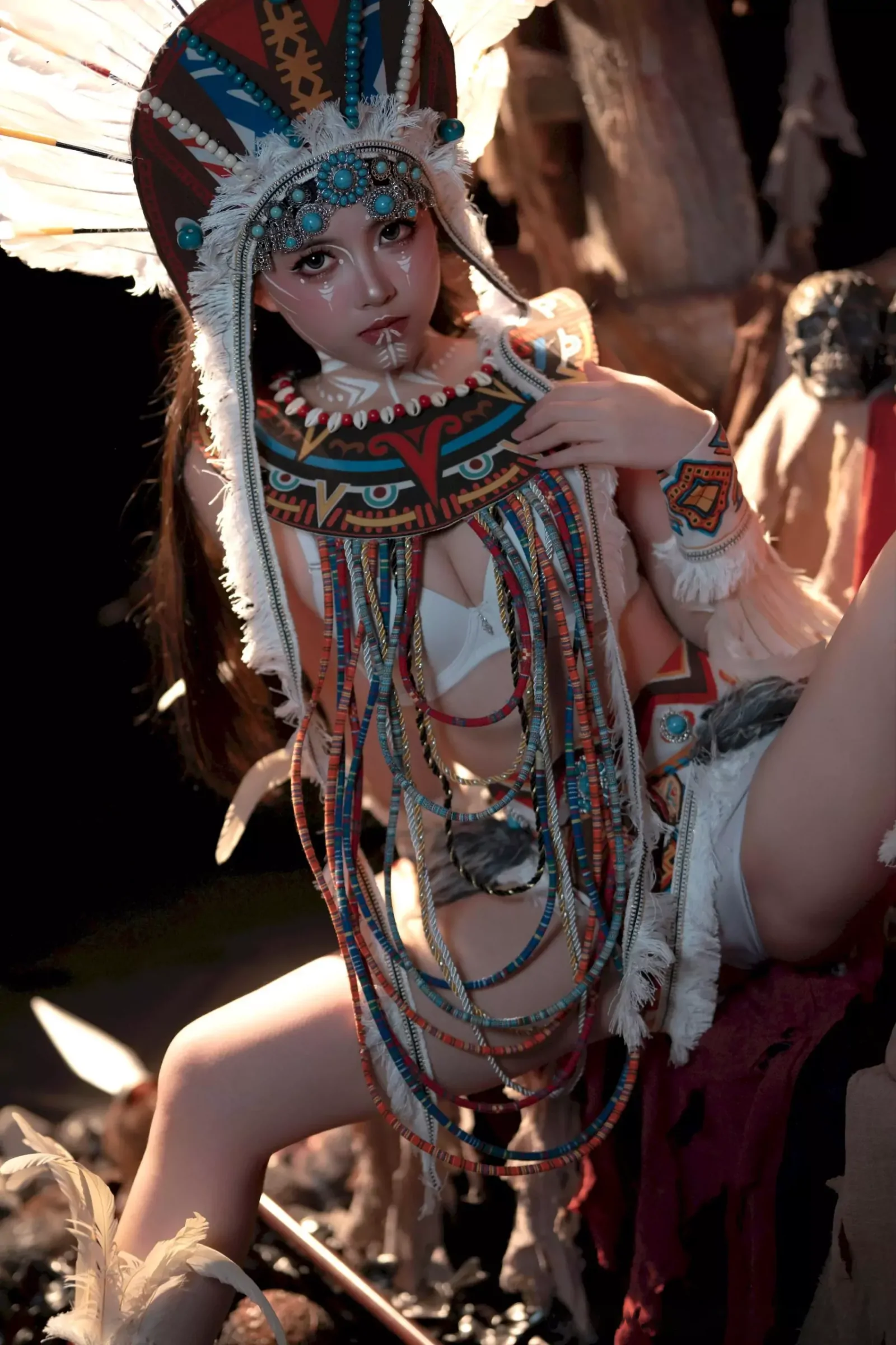 Bangni邦尼 – 印第安 (紫舞龙) [99P] - 秀人网免费无水印在线套图写真