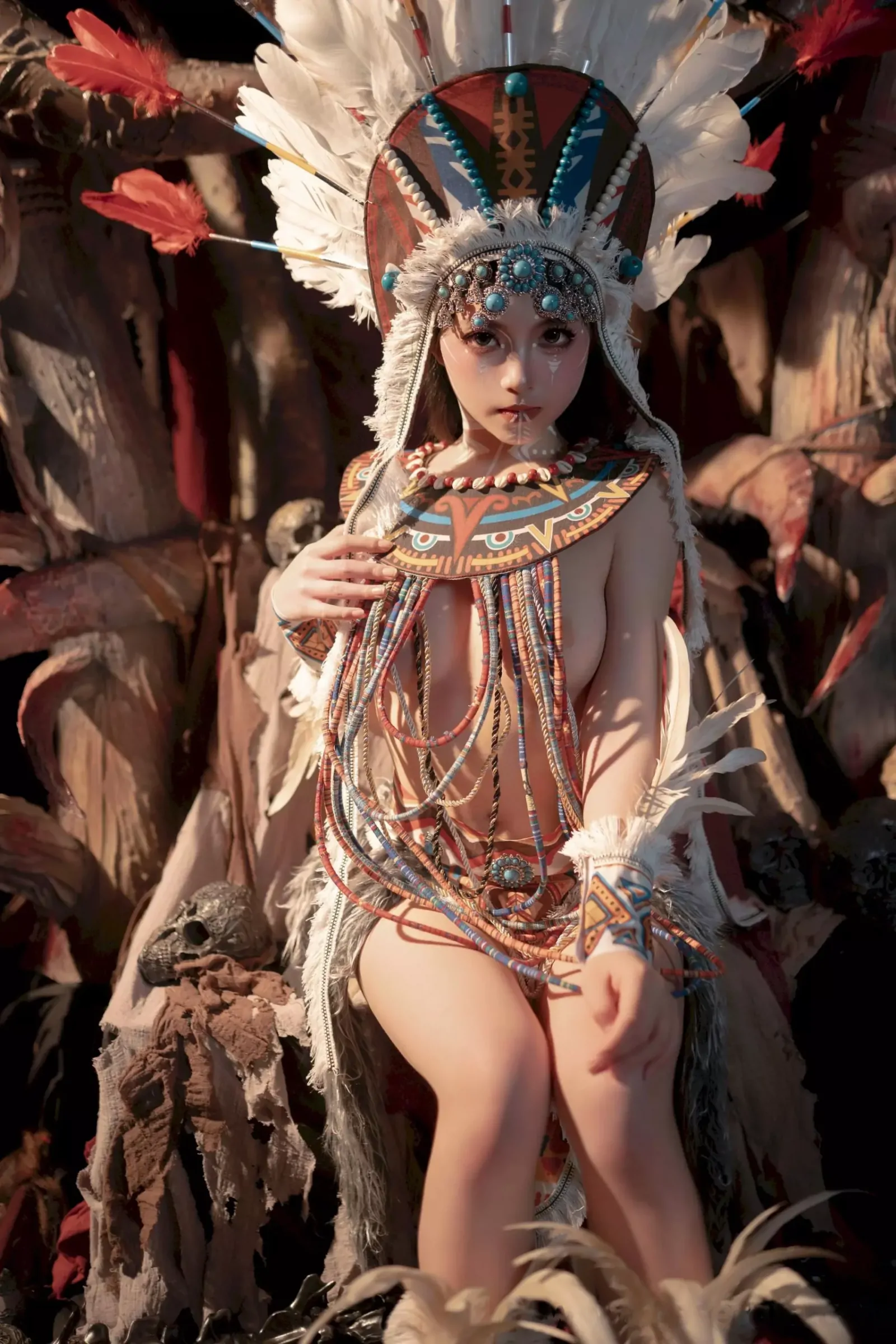 Bangni邦尼 – 印第安 (紫舞龙) [99P] - 秀人网免费无水印在线套图写真