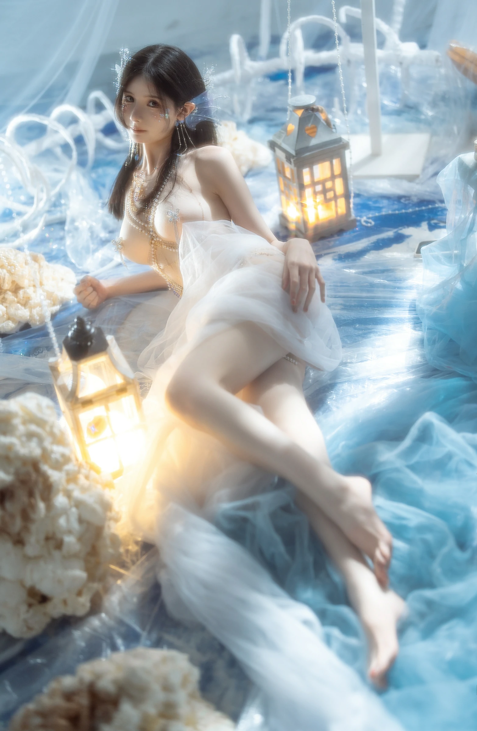 橙子喵酱 - 人鱼 [30P] - 秀人网免费无水印在线套图写真