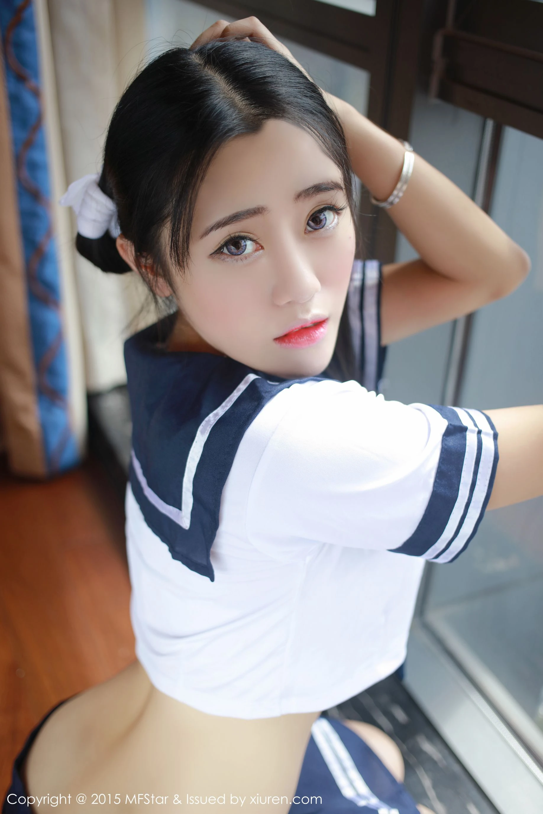 图片[6]-兜豆靓Youlina《3套性感制服系列》 模范学院 Vol.032-COS写真在线网