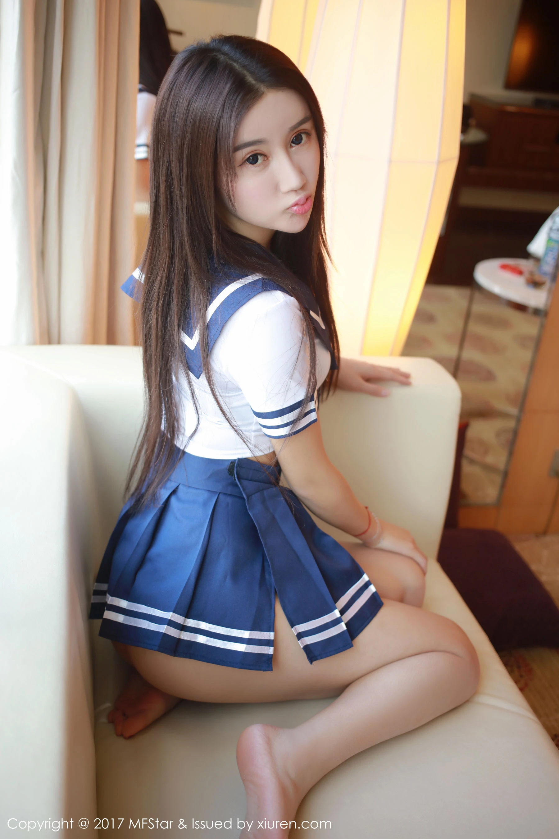 图片[4]-程程CC《学生装+厨娘装》 模范学院 Vol.085-COS写真在线网