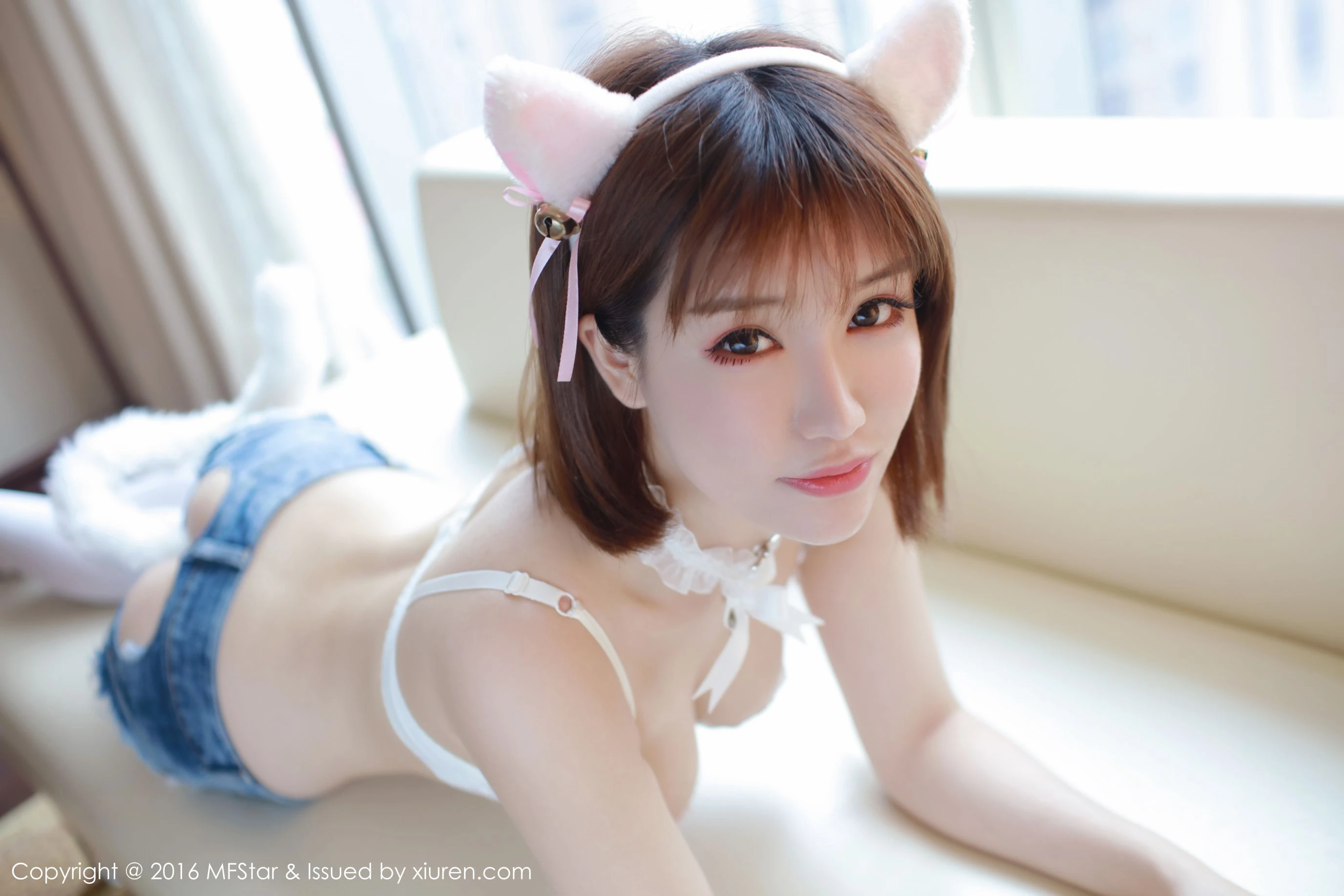 图片[5]-K8傲娇萌萌Vivian《魅惑狐狸与性感比基尼》 模范学院 Vol.071-COS写真在线网