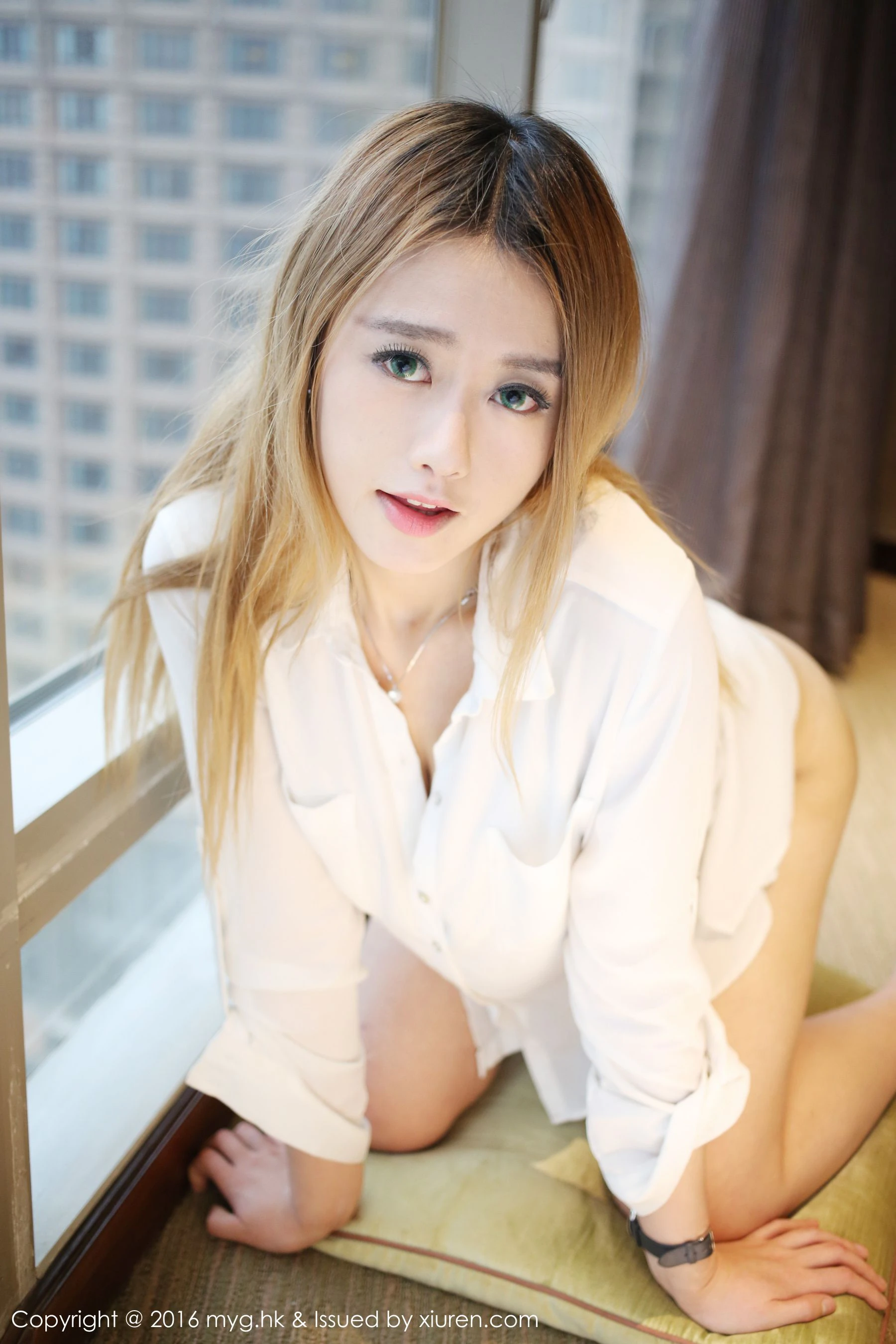 图片[4]-Yuli黄佳丽《白衬衫+内衣诱惑》 美媛馆 Vol.196-COS写真在线网