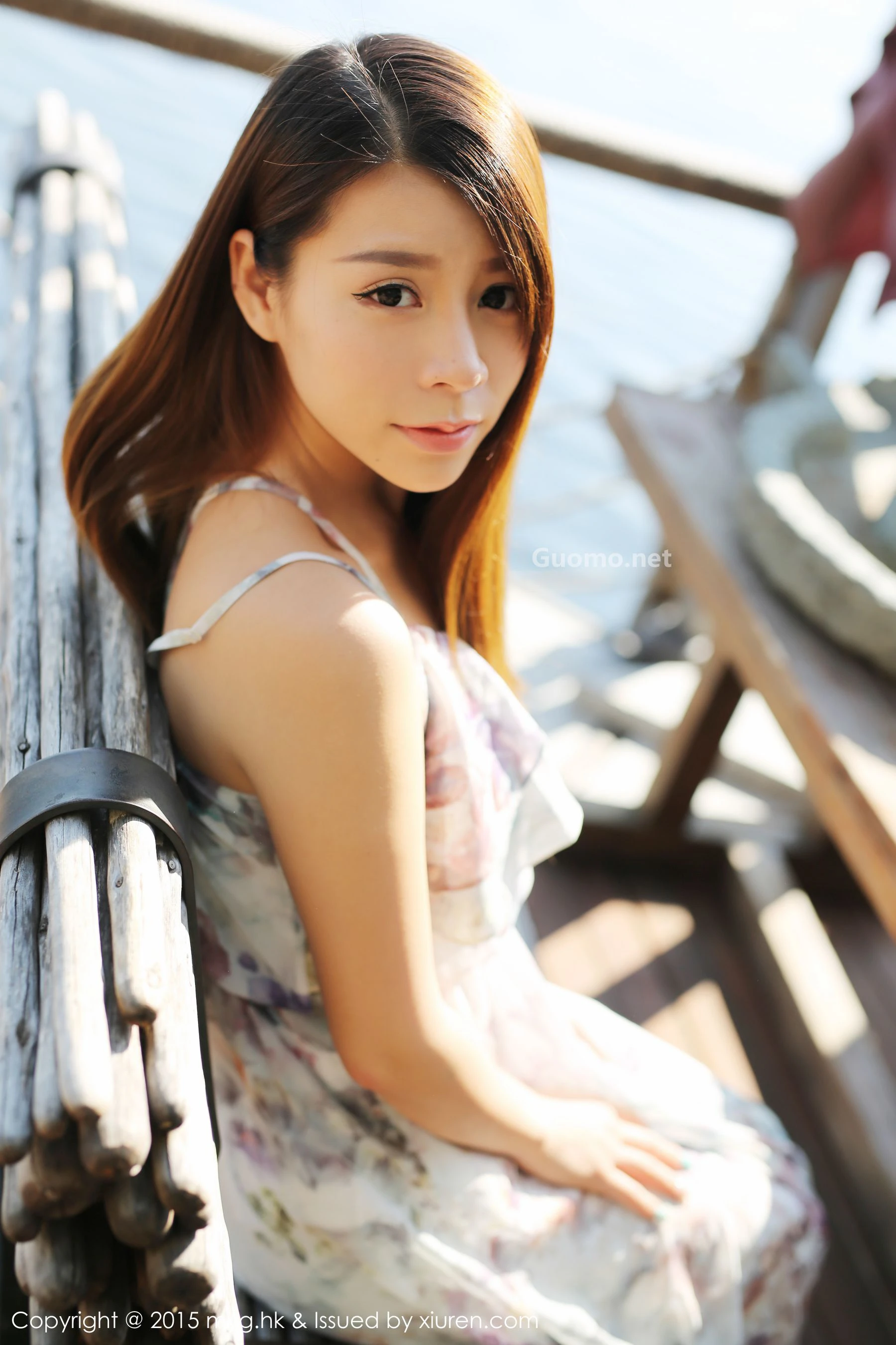 图片[6]-Vetiver嘉宝贝儿《小清新唯美长裙+牛仔装》 美媛馆 Vol.106-COS写真在线网