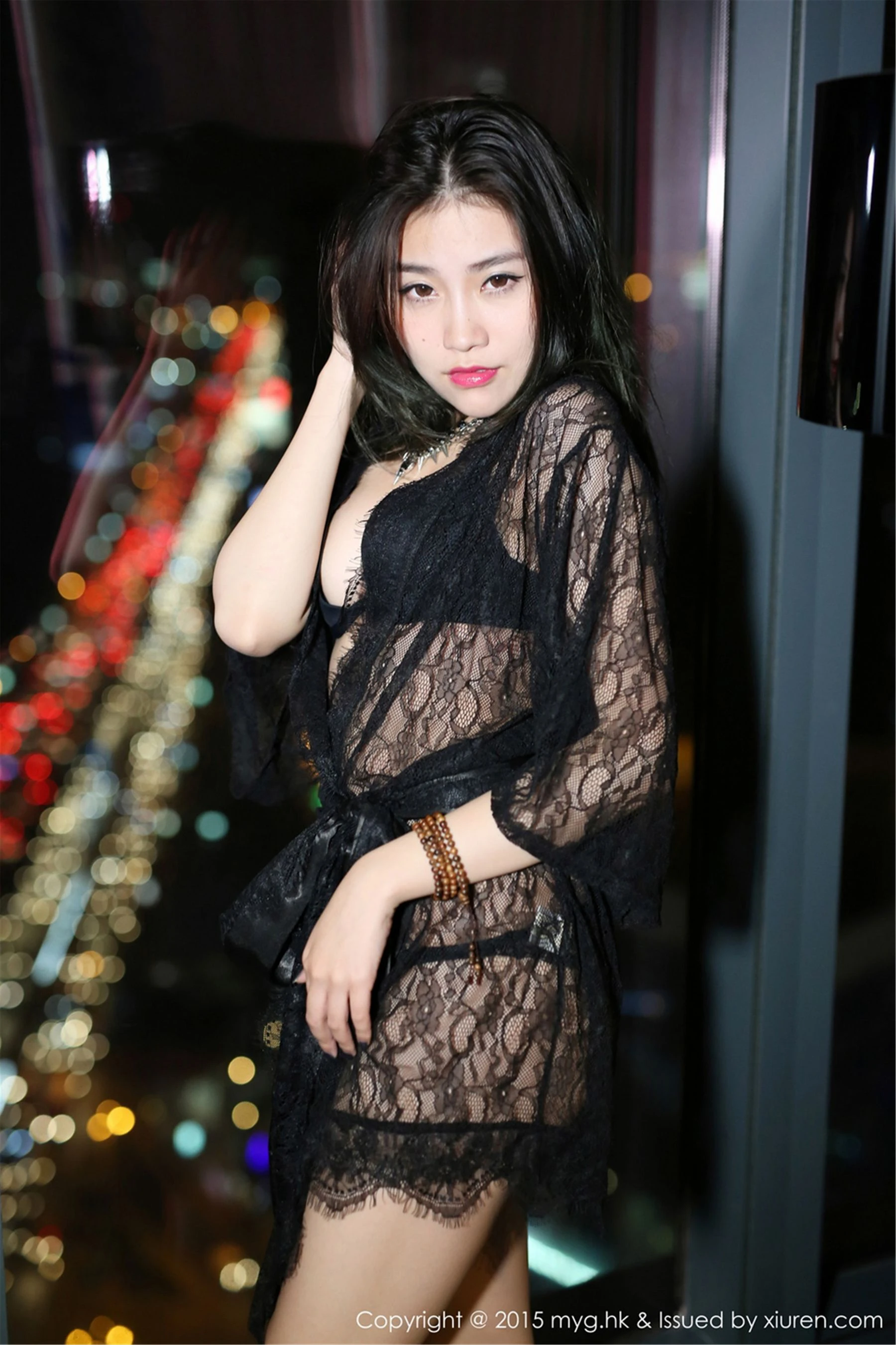 图片[2]-许诺Sabrina《泰国旅拍》性感内衣+圣诞装 美媛馆 Vol.090-COS写真在线网