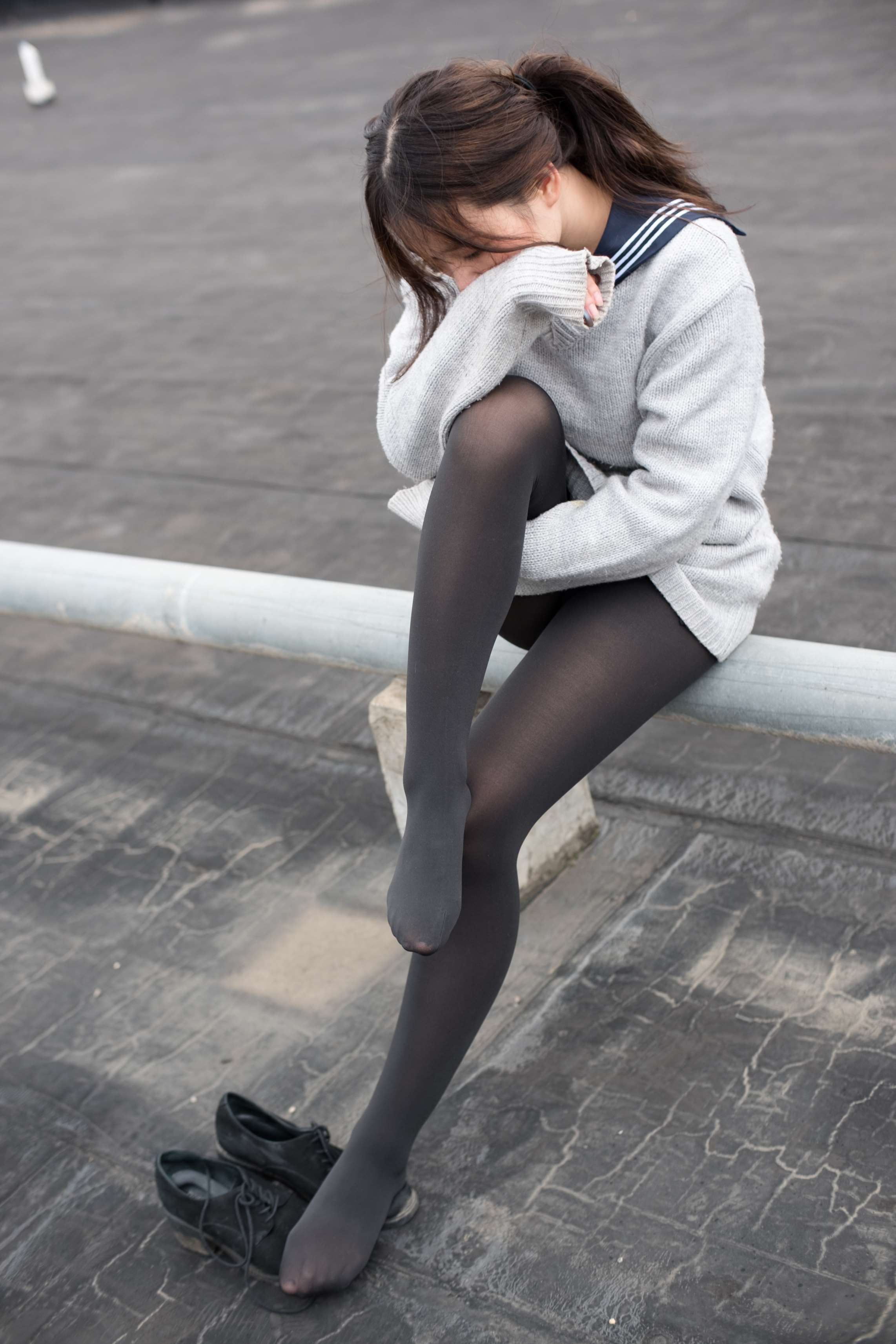 图片[3]-BETA-007 楼梯间的黑丝小妹 [47P-285MB]-COS写真在线网