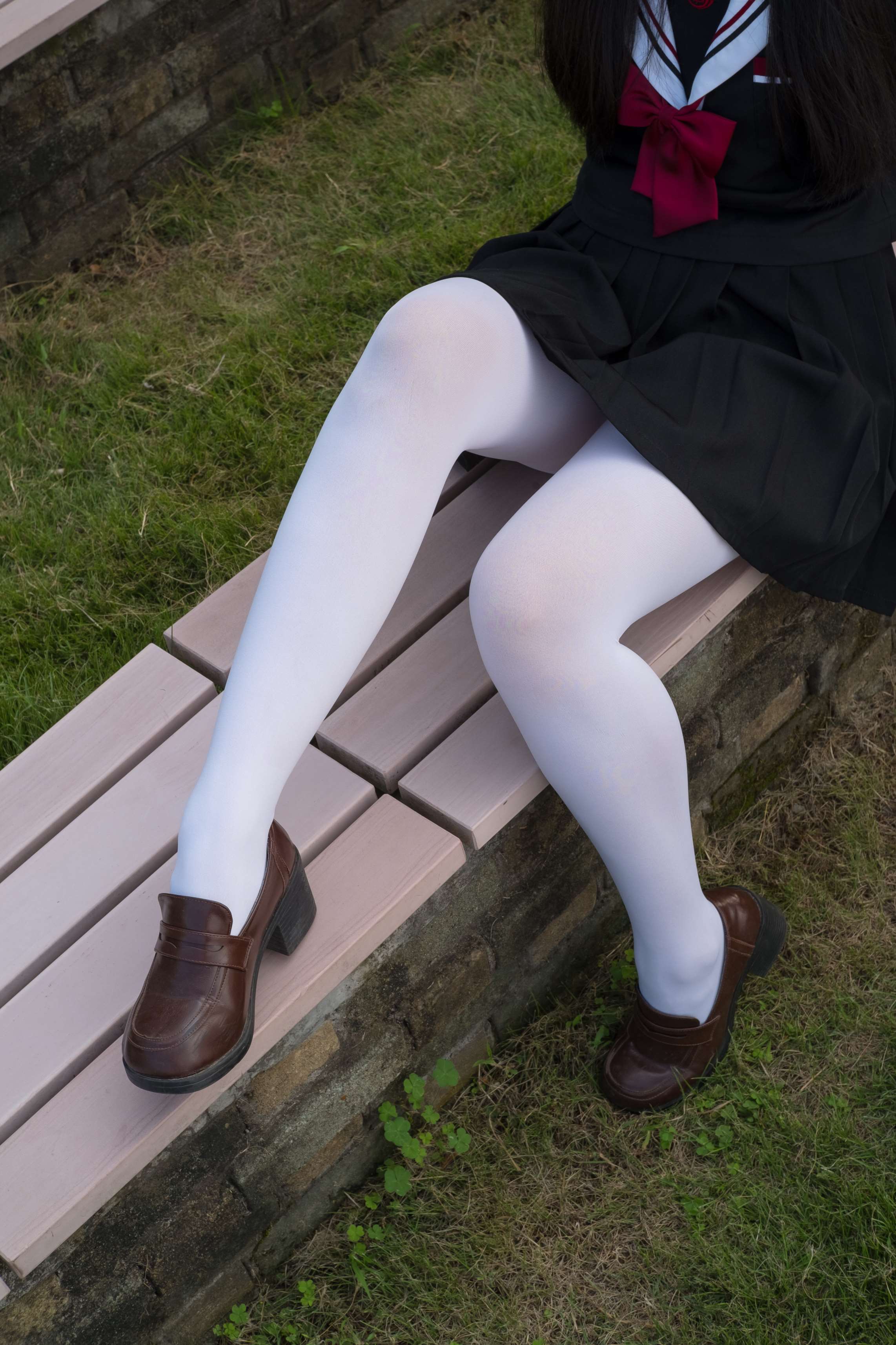 图片[4]-FREE-003 黑色制服白丝长腿 [39P-317MB]-COS写真在线网