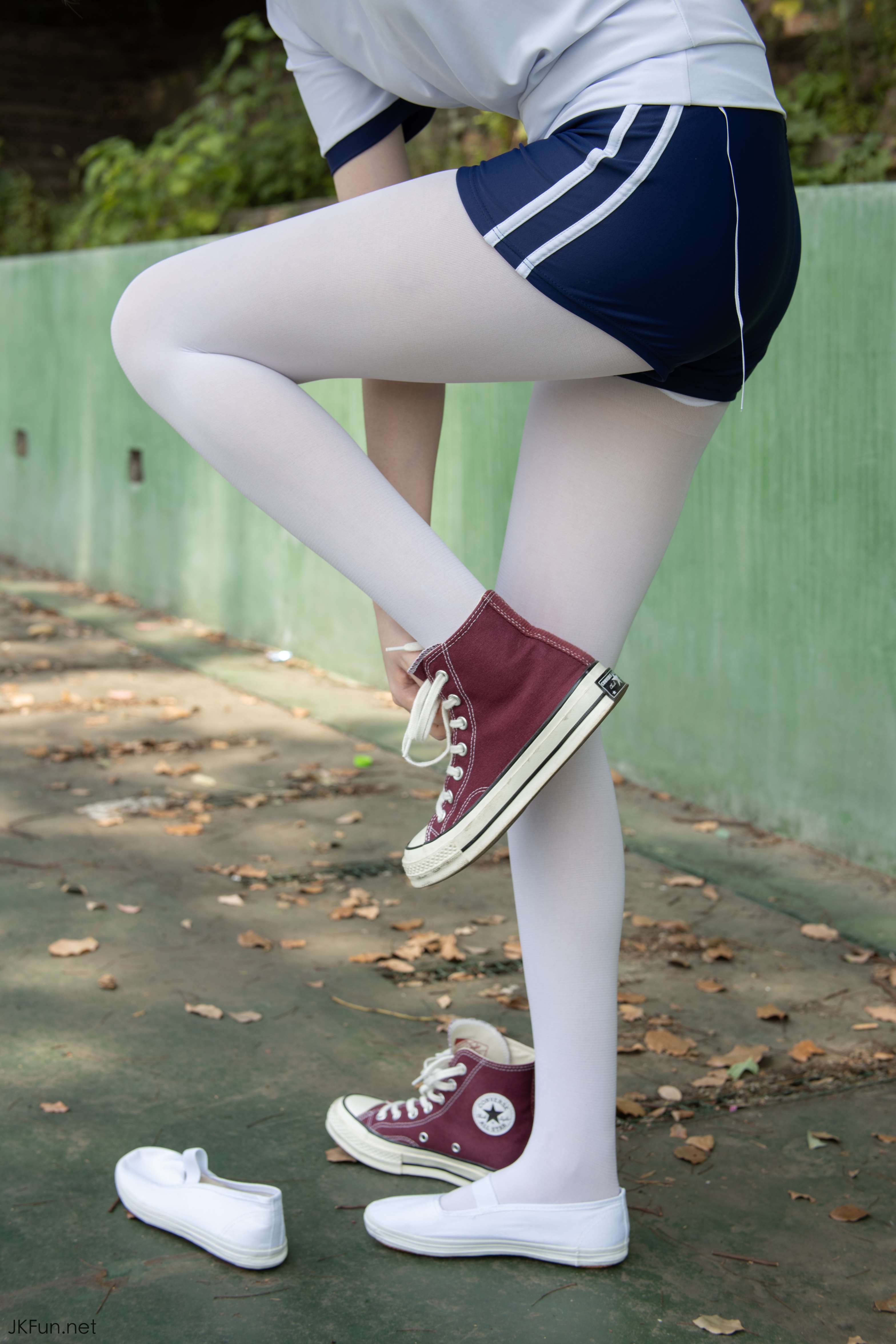 图片[6]-JKFUN-019 Aika 80D白丝外景体操服 [107P+1V／2.4G]-COS写真在线网