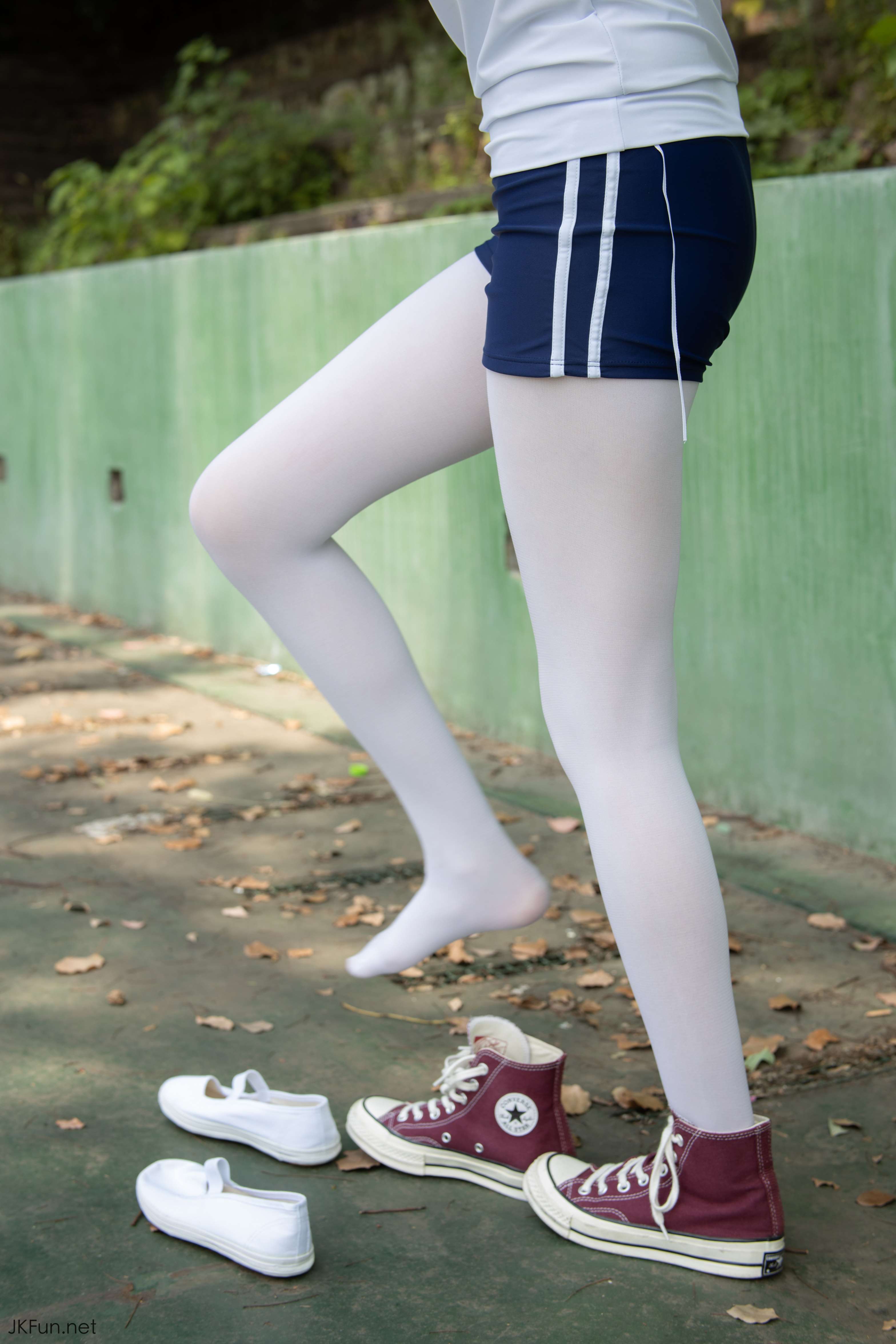 图片[4]-JKFUN-019 Aika 80D白丝外景体操服 [107P+1V／2.4G]-COS写真在线网