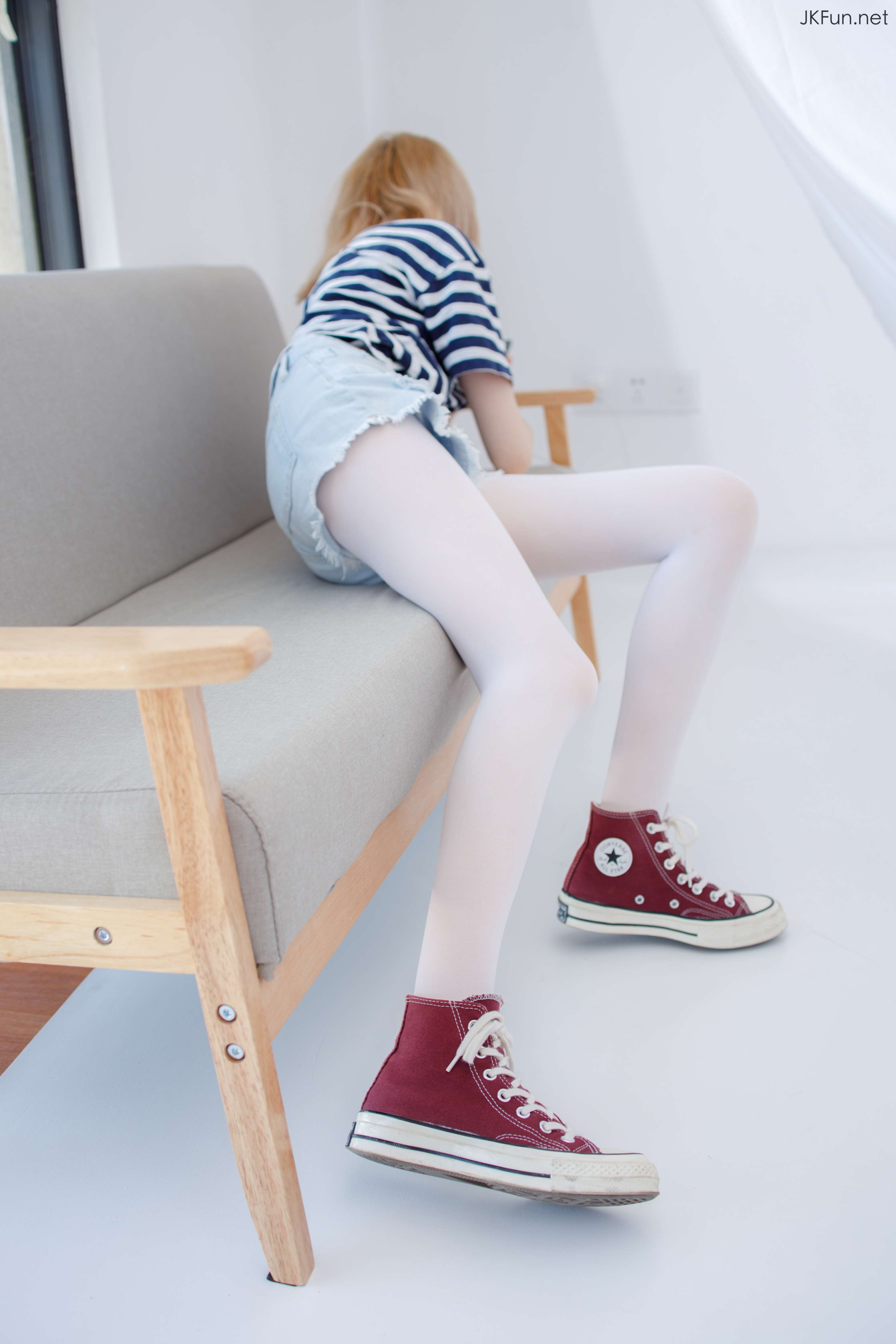 图片[5]-JKFUN-020 Aika 80D白丝牛仔热裤 [98P+1V／2.29G]-COS写真在线网