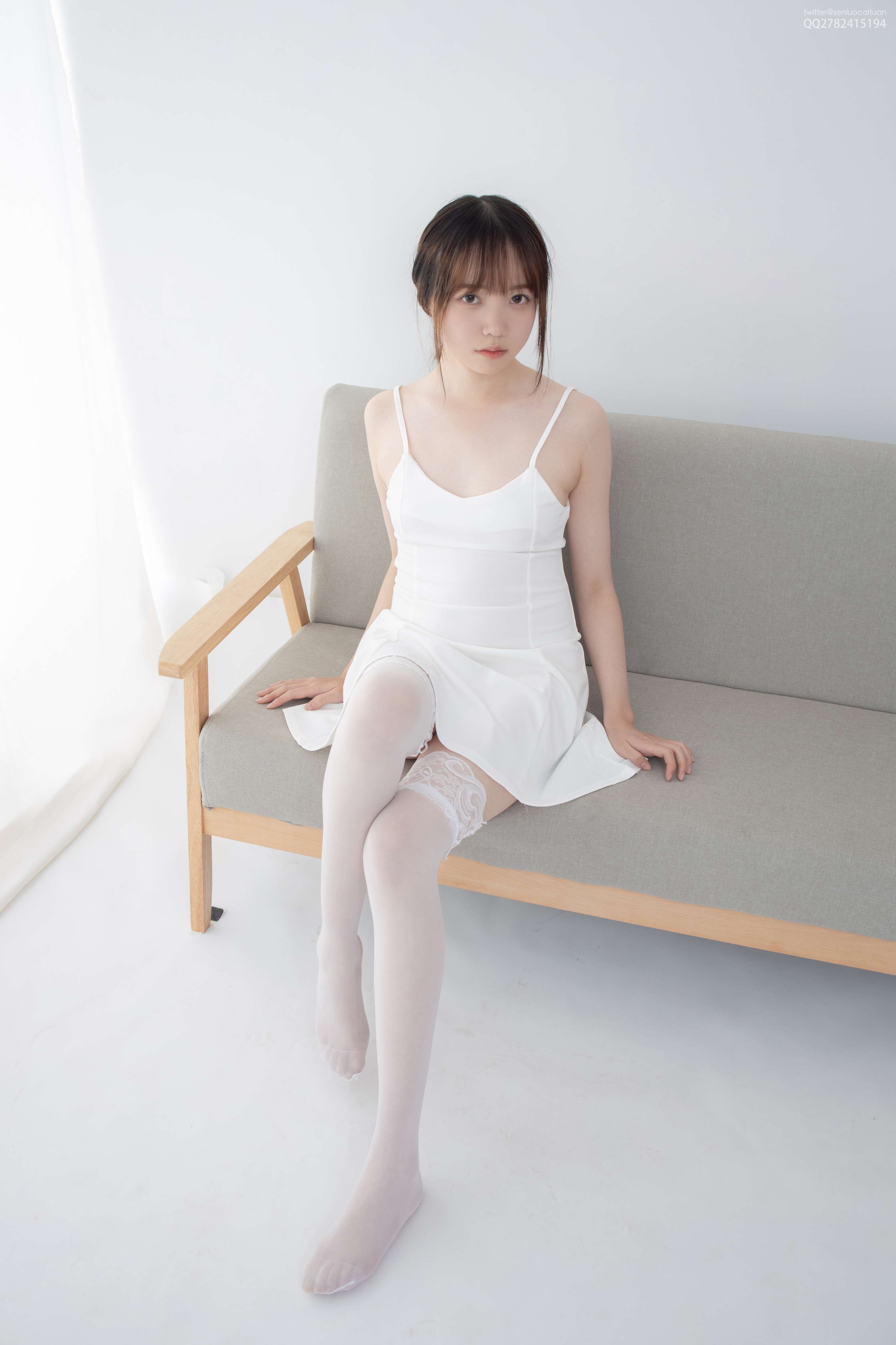 图片[4]-JKFUN-043 Aika 百元团定制1-5 30D蕾丝边高筒袜白色吊带裙 [35P+1V-2.29G]-COS写真在线网