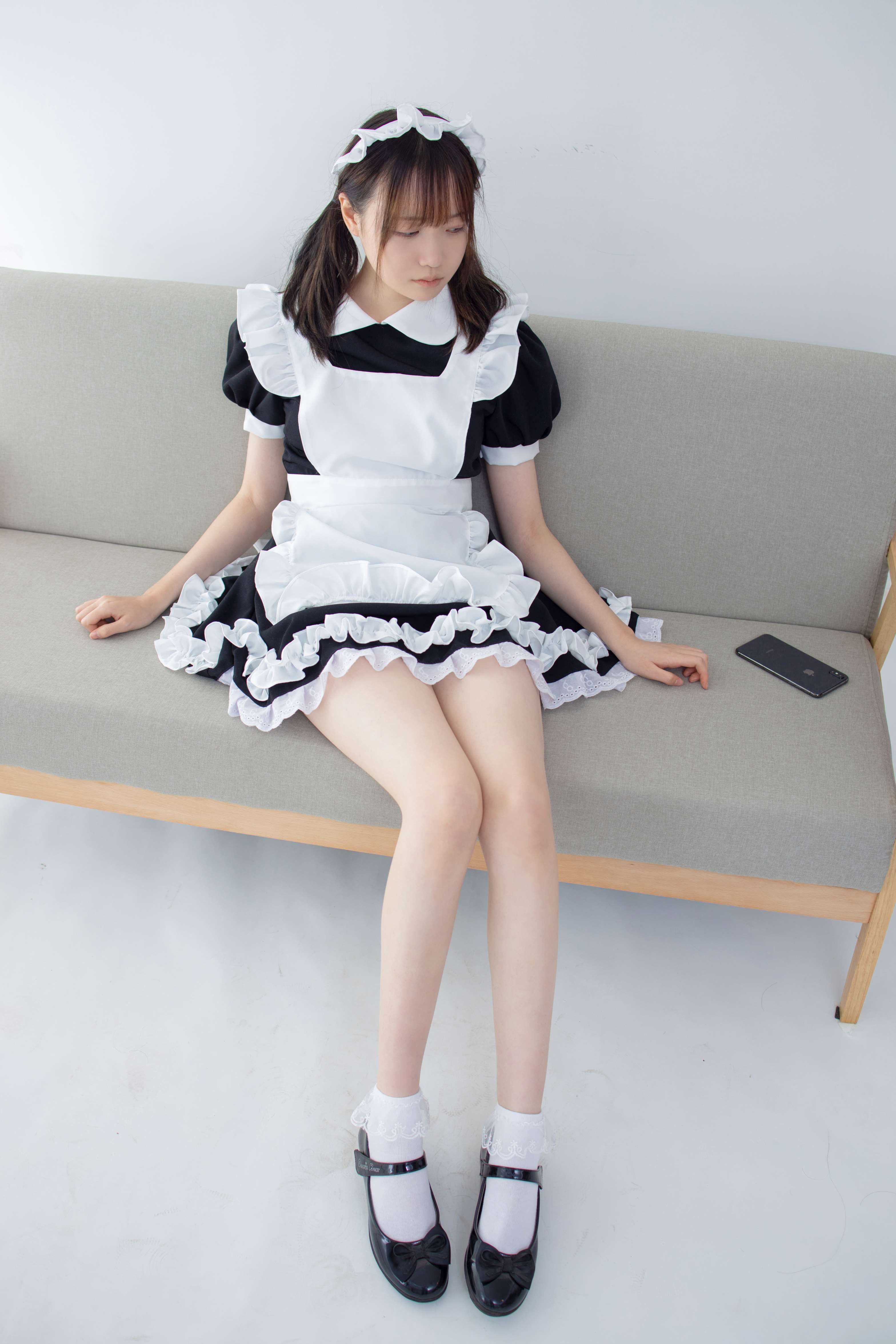 图片[6]-JKFUN-051 Aika 百圆定制2-2 蕾丝花边短袜女仆 [32P+1V-2.06G]-COS写真在线网