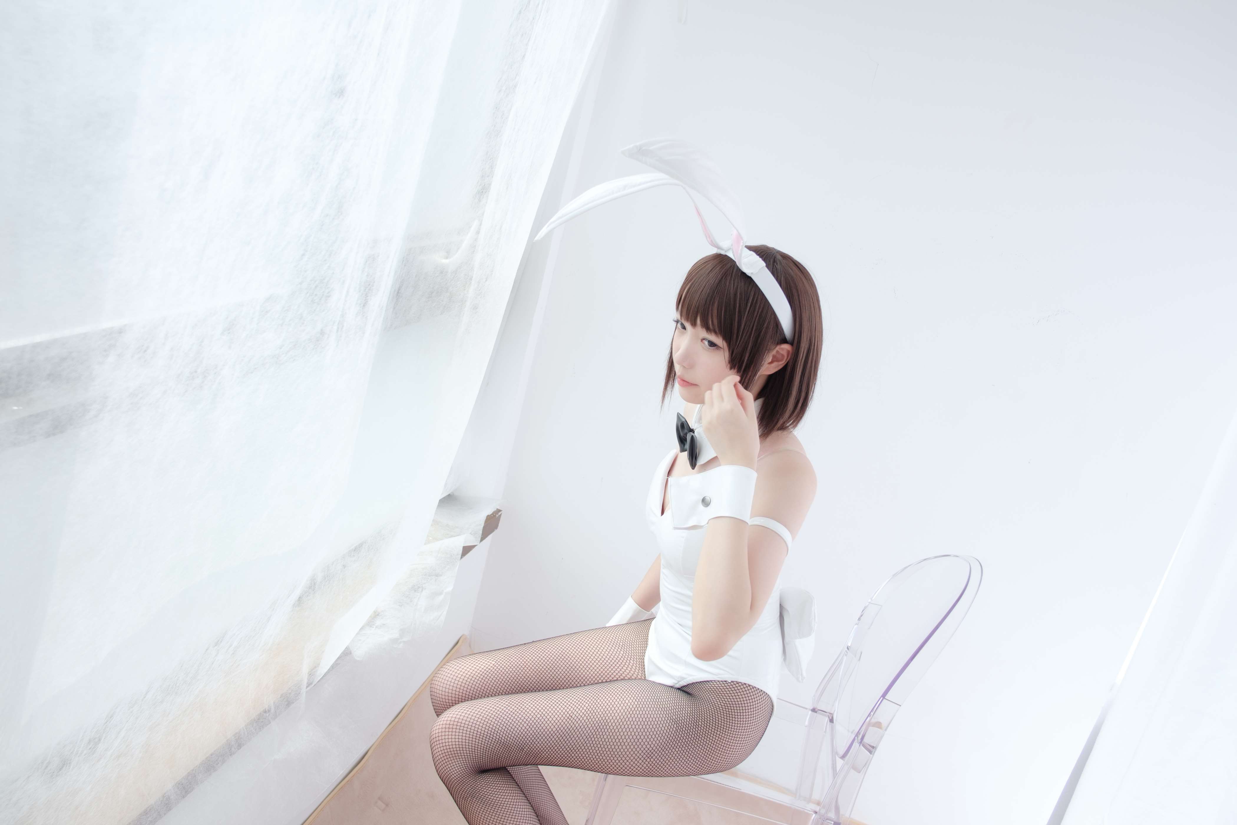 图片[2]-LOVEPLUS-001 黑丝网袜兔女郎 [148P2V-3.22GB]-COS写真在线网