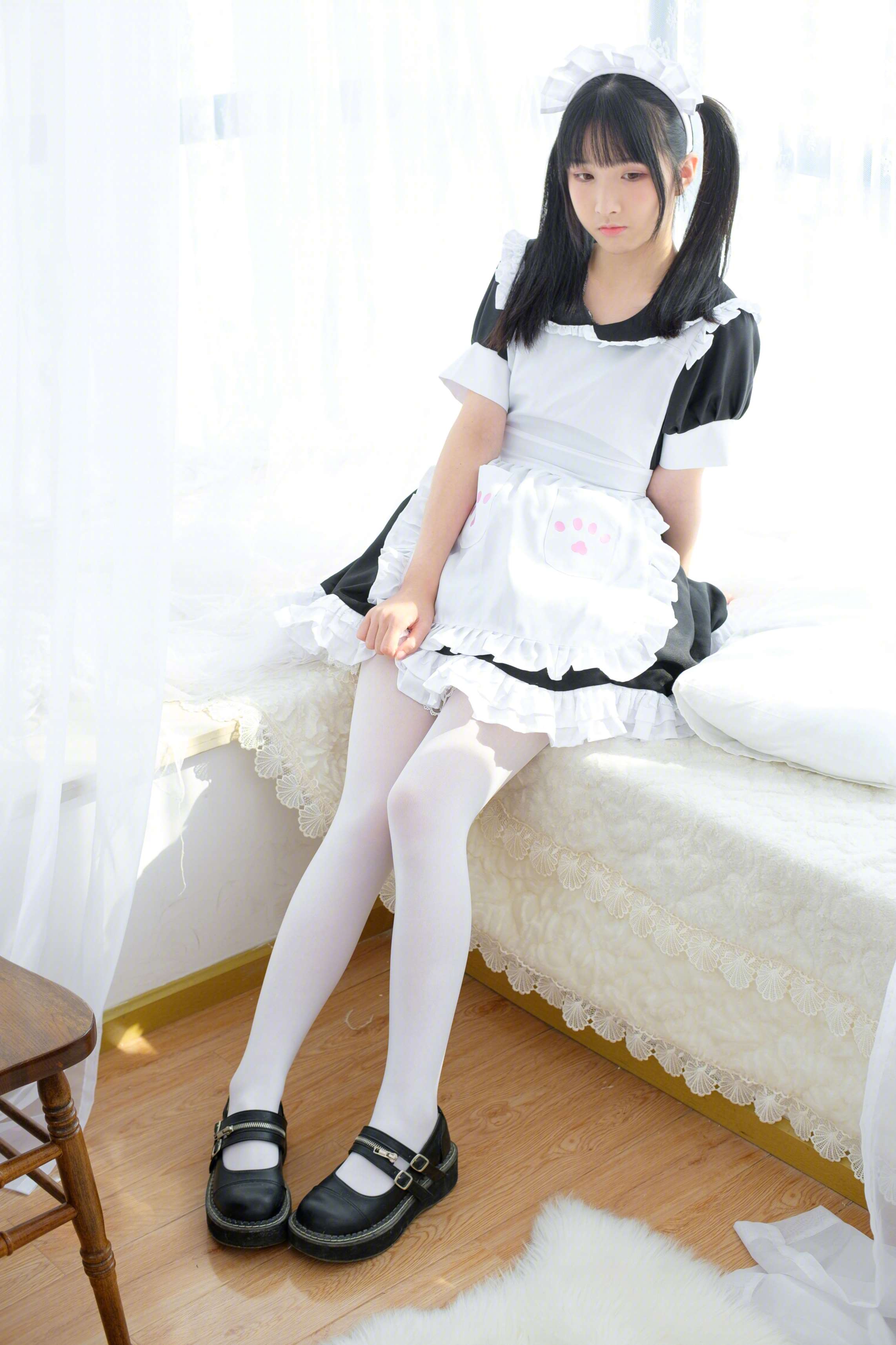 图片[2]-SSR-007 女仆的白丝 [71P-365MB]-COS写真在线网