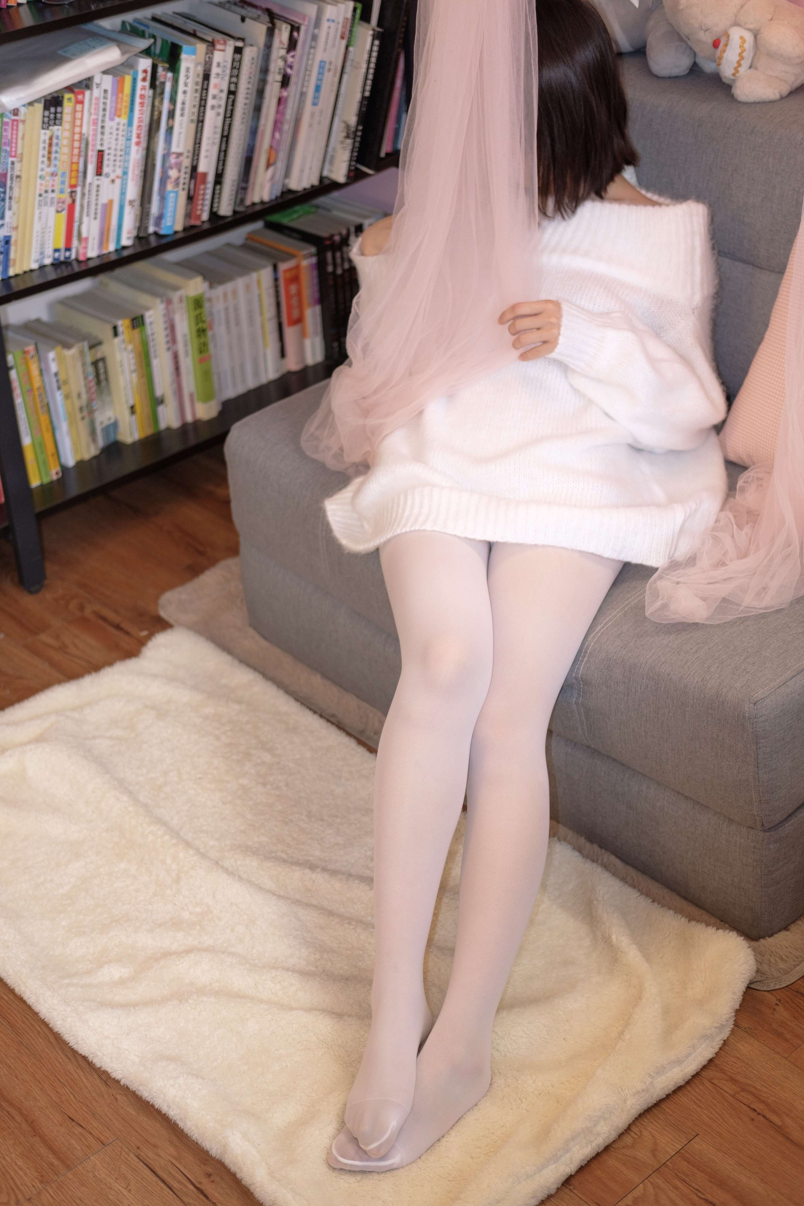 图片[2]-X-012 白丝白毛衣 [110P1V-1.82GB]-COS写真在线网