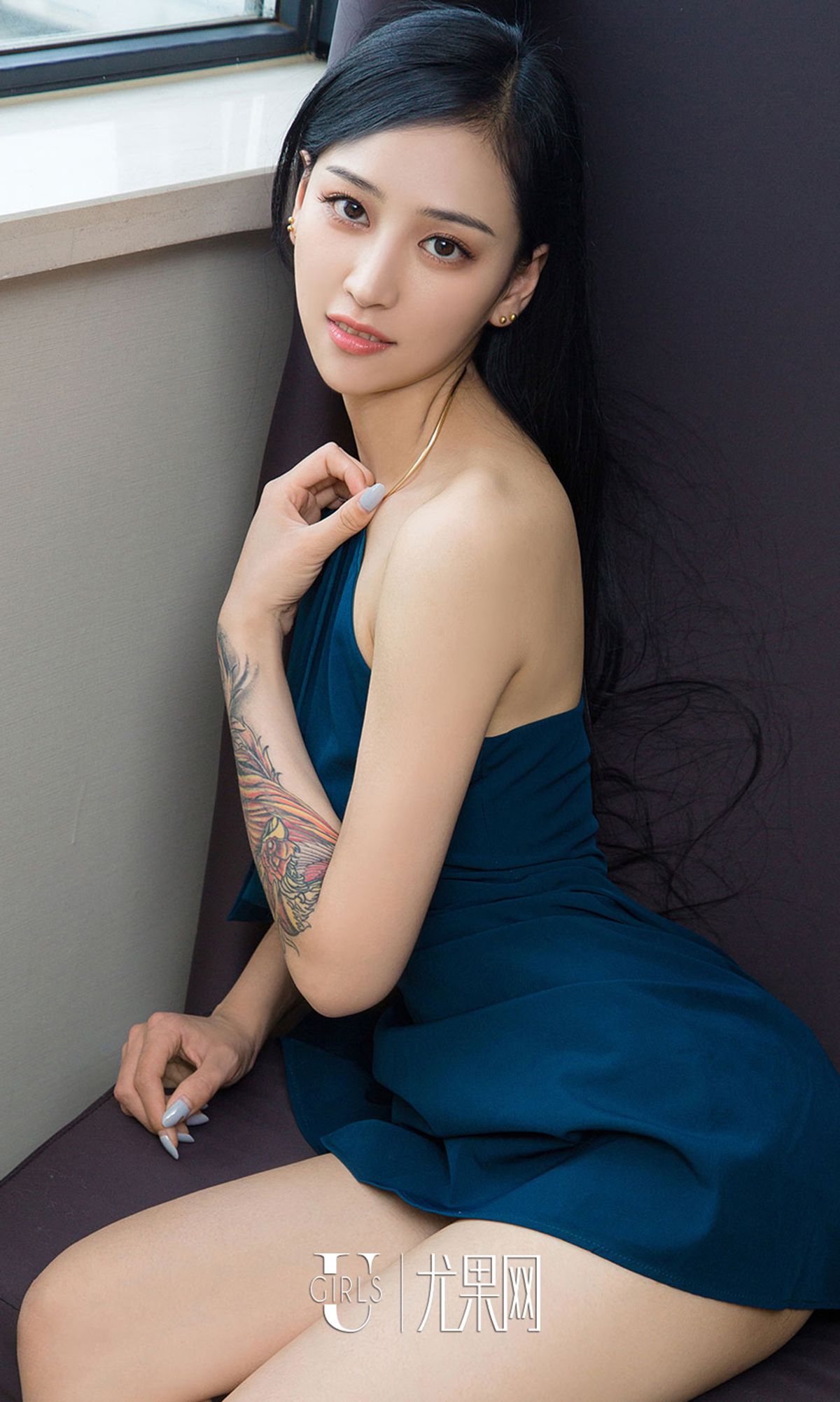 图片[5]-安雅若《婉约花臂》 尤果圈 No.720 [40P]-COS写真在线网