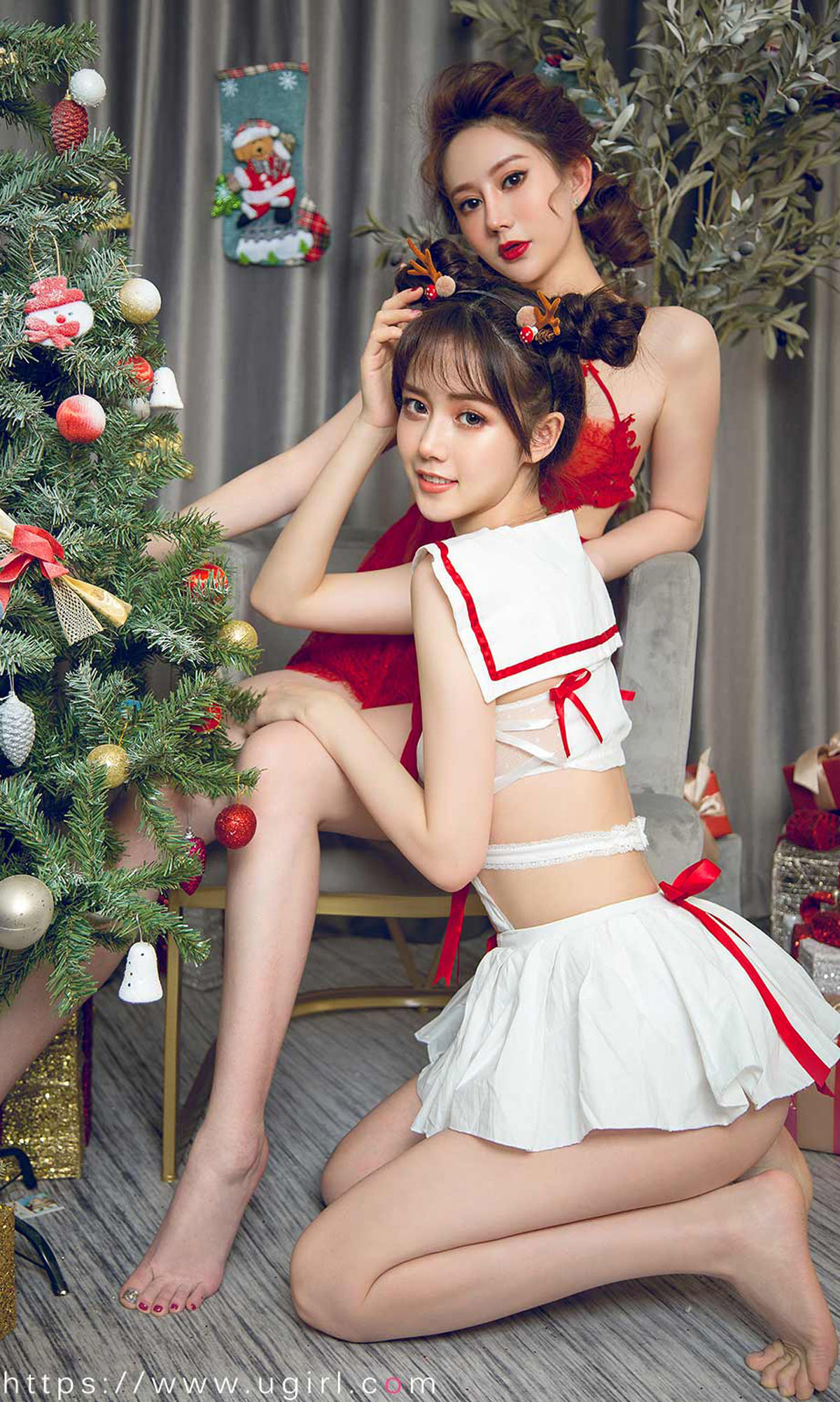 图片[6]-UGirls 爱尤物 No.1680 苏小曼&唐小糖 圣诞姐妹来狂欢 [35P]-COS写真在线网