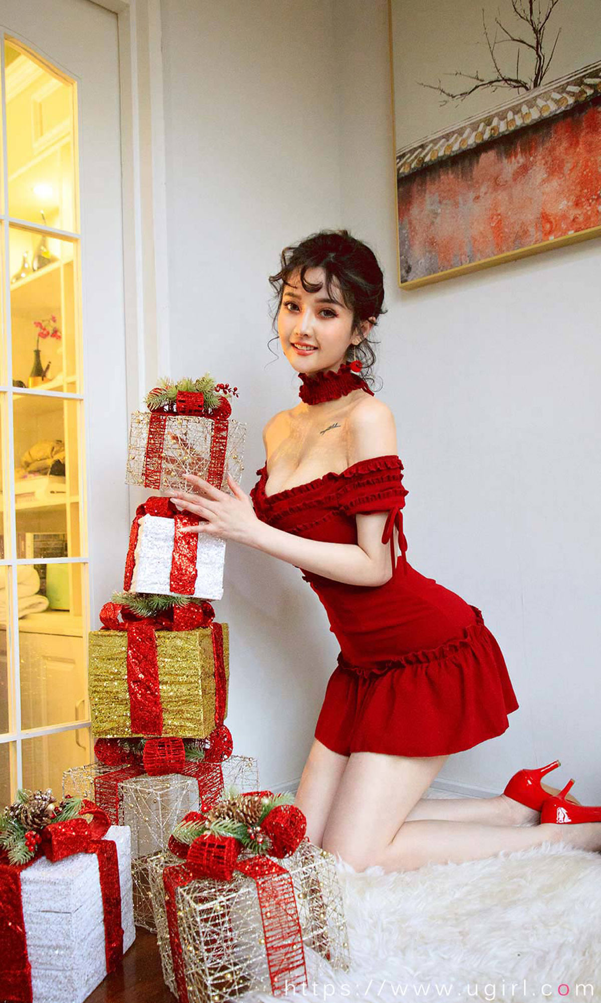 图片[3]-UGirls 爱尤物 No.1672 露儿 圣诞限定 [35P]-COS写真在线网