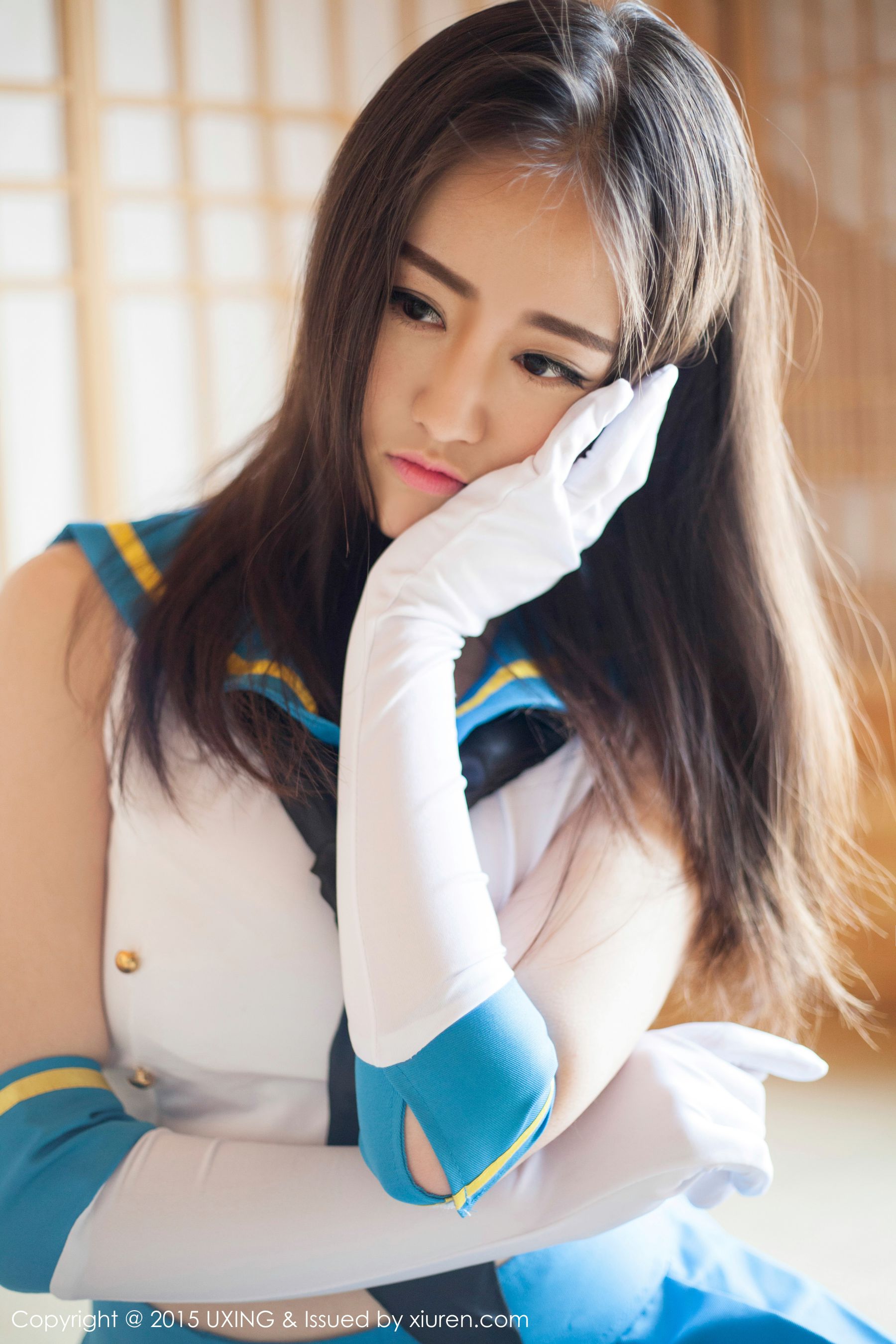 图片[6]-Romi王朝朝 – 美少女校服系列写真集 UXING优星馆 Vol.005 [62P]-COS写真在线网