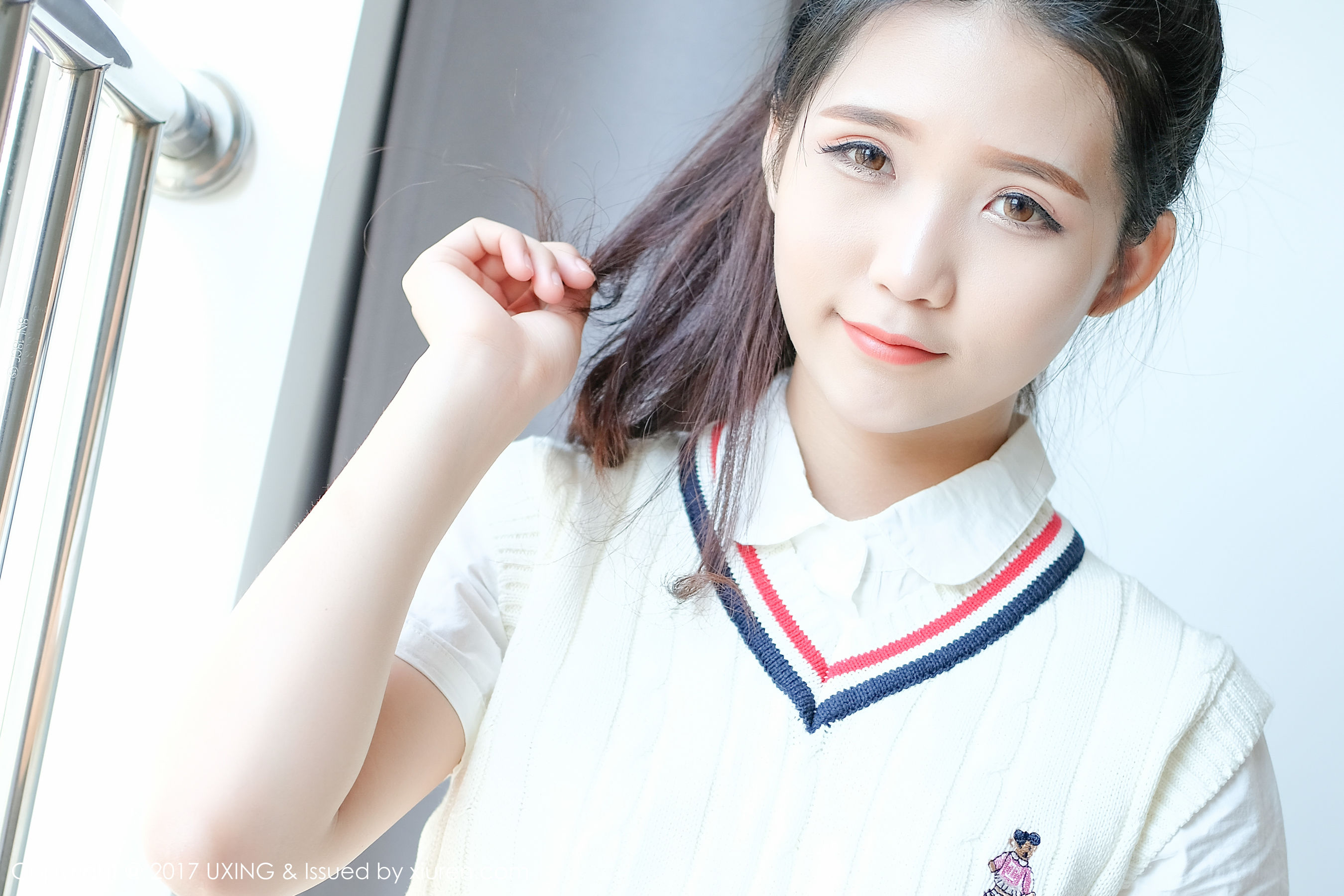 图片[2]-可爱的小叶子《校服软妹》 优星馆UXING VOL.056 [38P]-COS写真在线网
