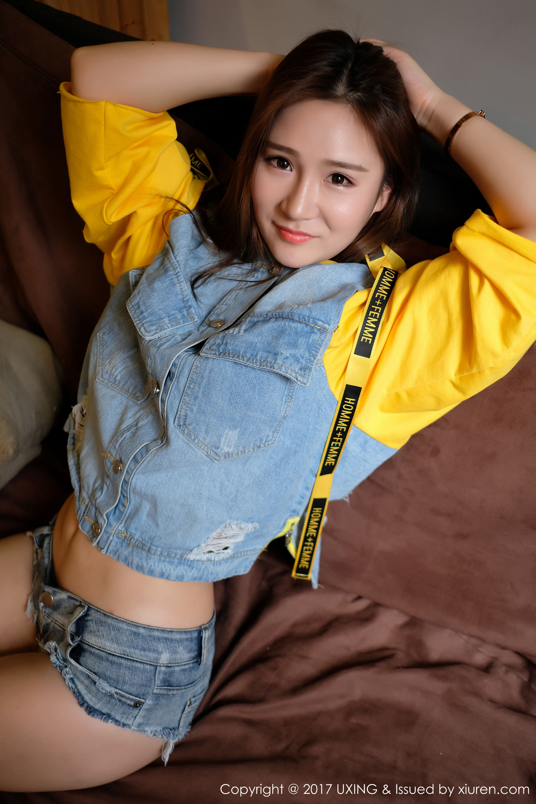 图片[2]-羊羊Suger《牛仔装少女》 优星馆UXING VOL.057 [39P]-COS写真在线网