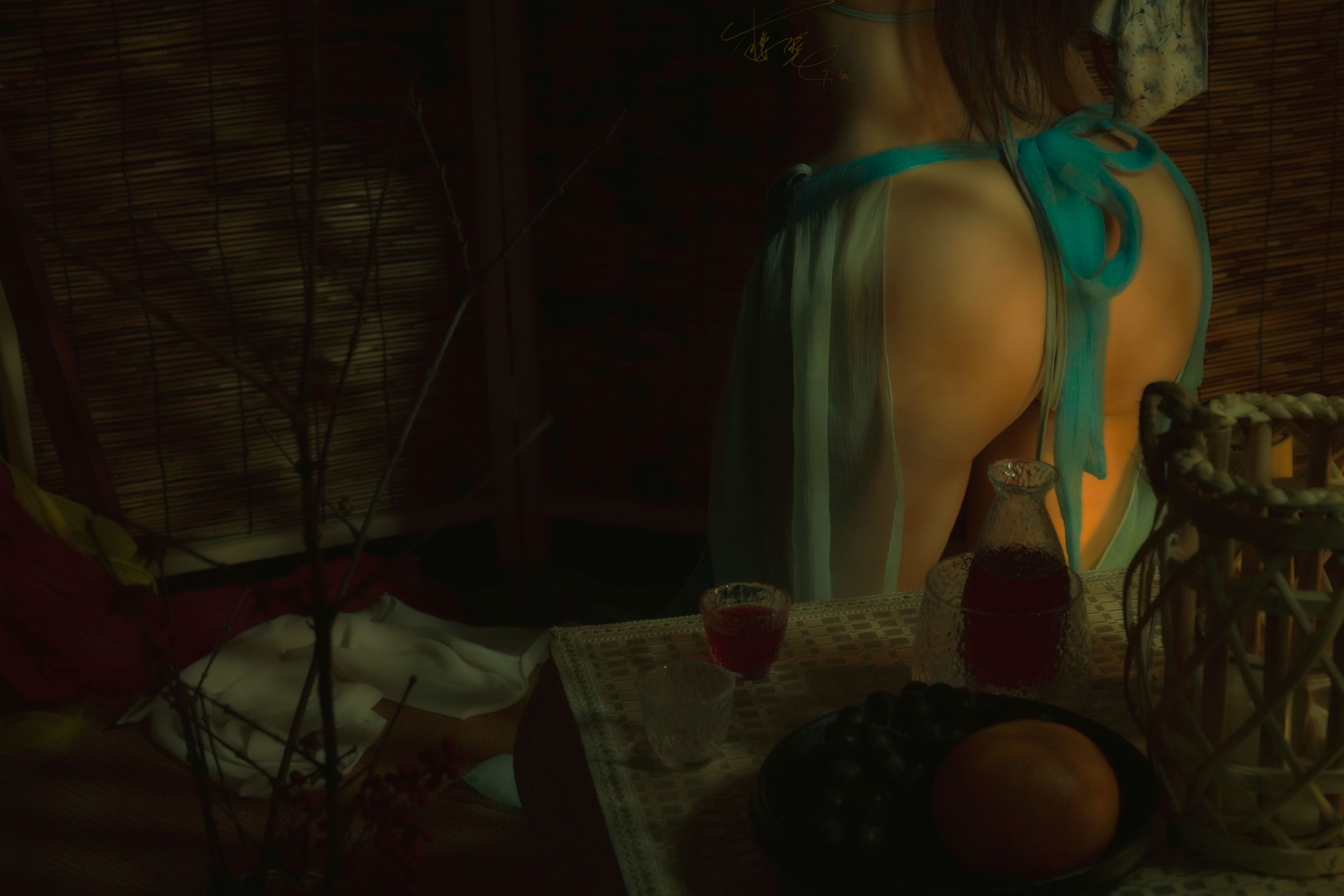 网络红人樱晚gigi – 青鸾 [22P] - 秀人网免费无水印在线套图写真