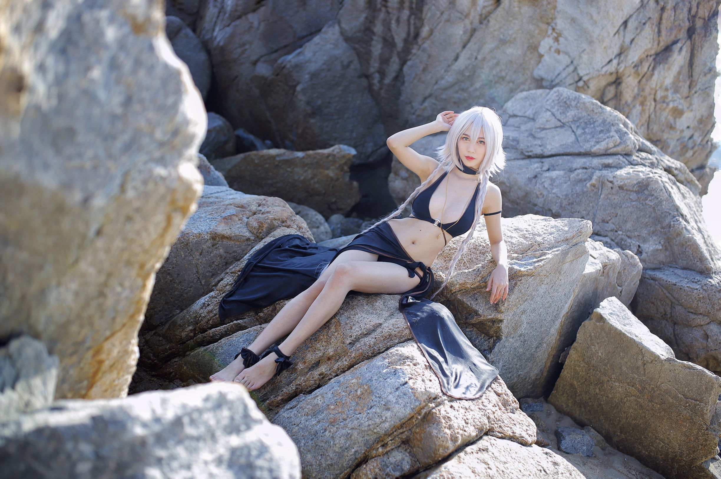 抖娘-利世图集 – 黑贞德泳装 [40P] - 秀人网免费无水印在线套图写真