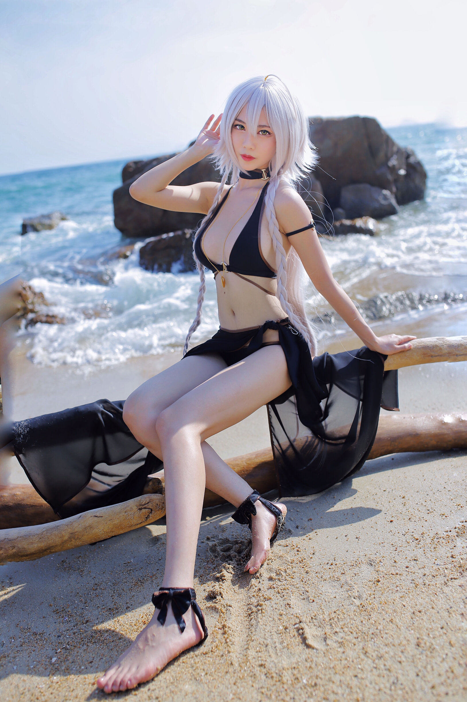 抖娘-利世图集 – 黑贞德泳装 [40P] - 秀人网免费无水印在线套图写真